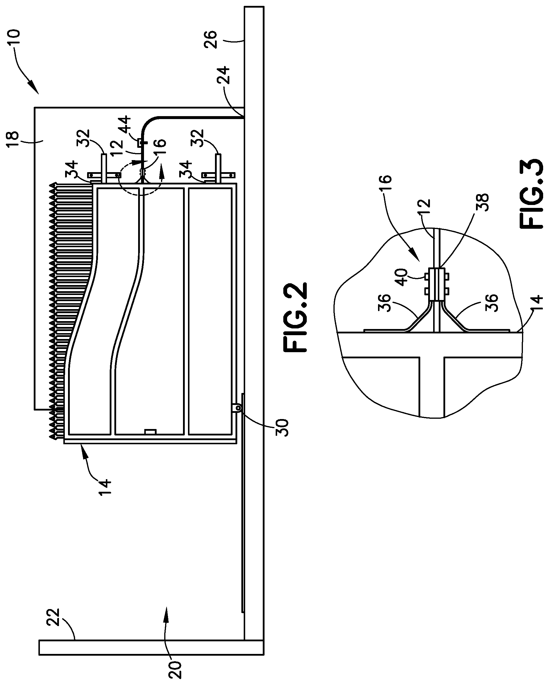 Patent US12308592 Figure 2 – Electrical ground assembly with electrical ground connection for a moveable member