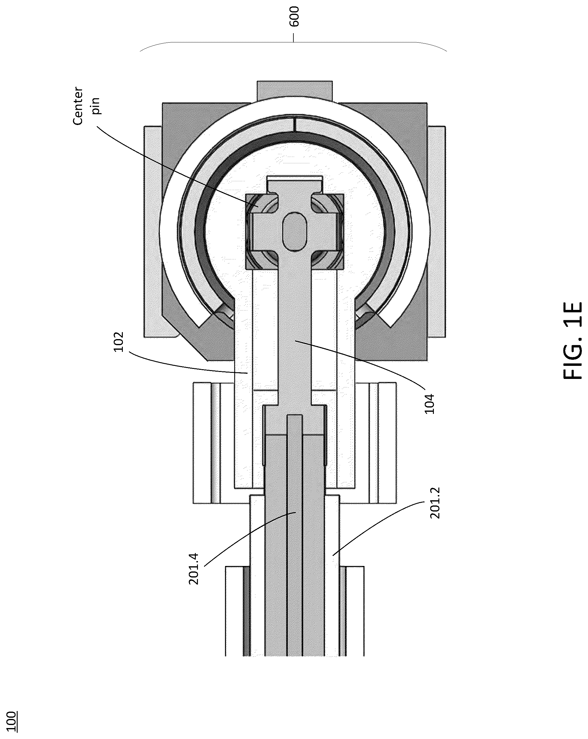 Patent US12308594 Figure 5 – Ultra-low profile coaxial cable connector