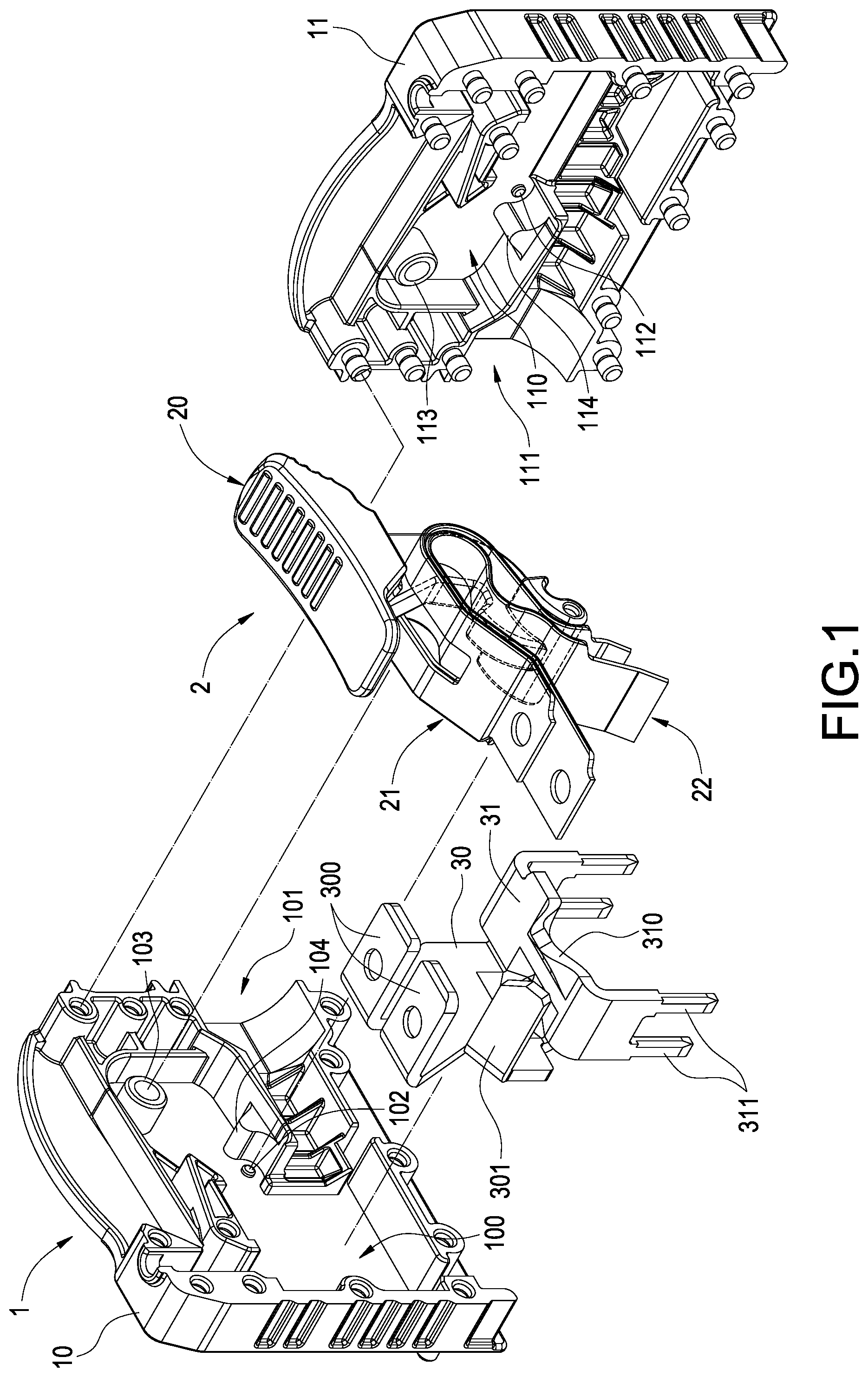 Patent US12308595 Figure 1 – Composite elastic wiring device