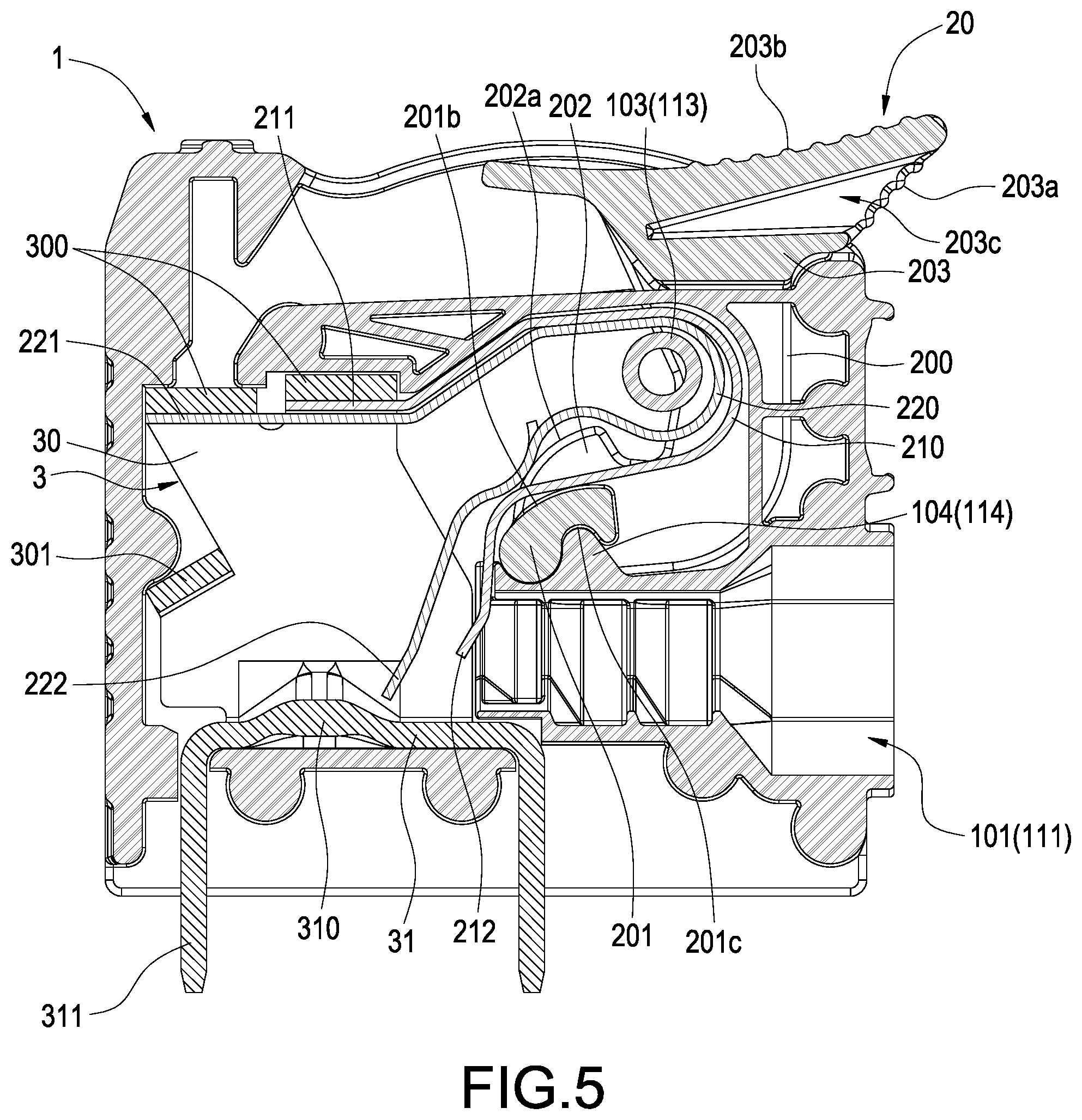 Patent US12308595 Figure 5 – Composite elastic wiring device