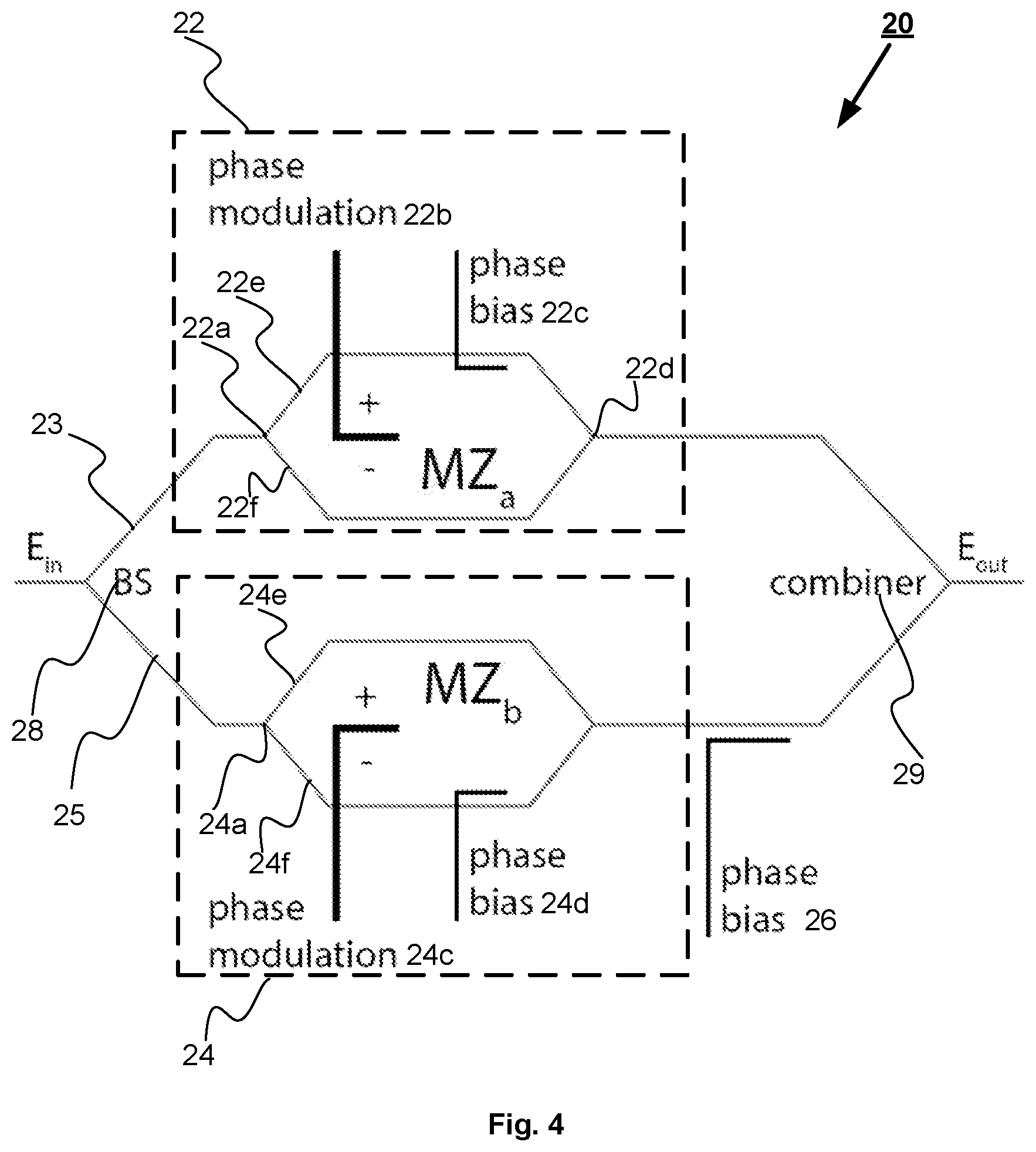 Patent US12308596 Figure 4 – Optical system