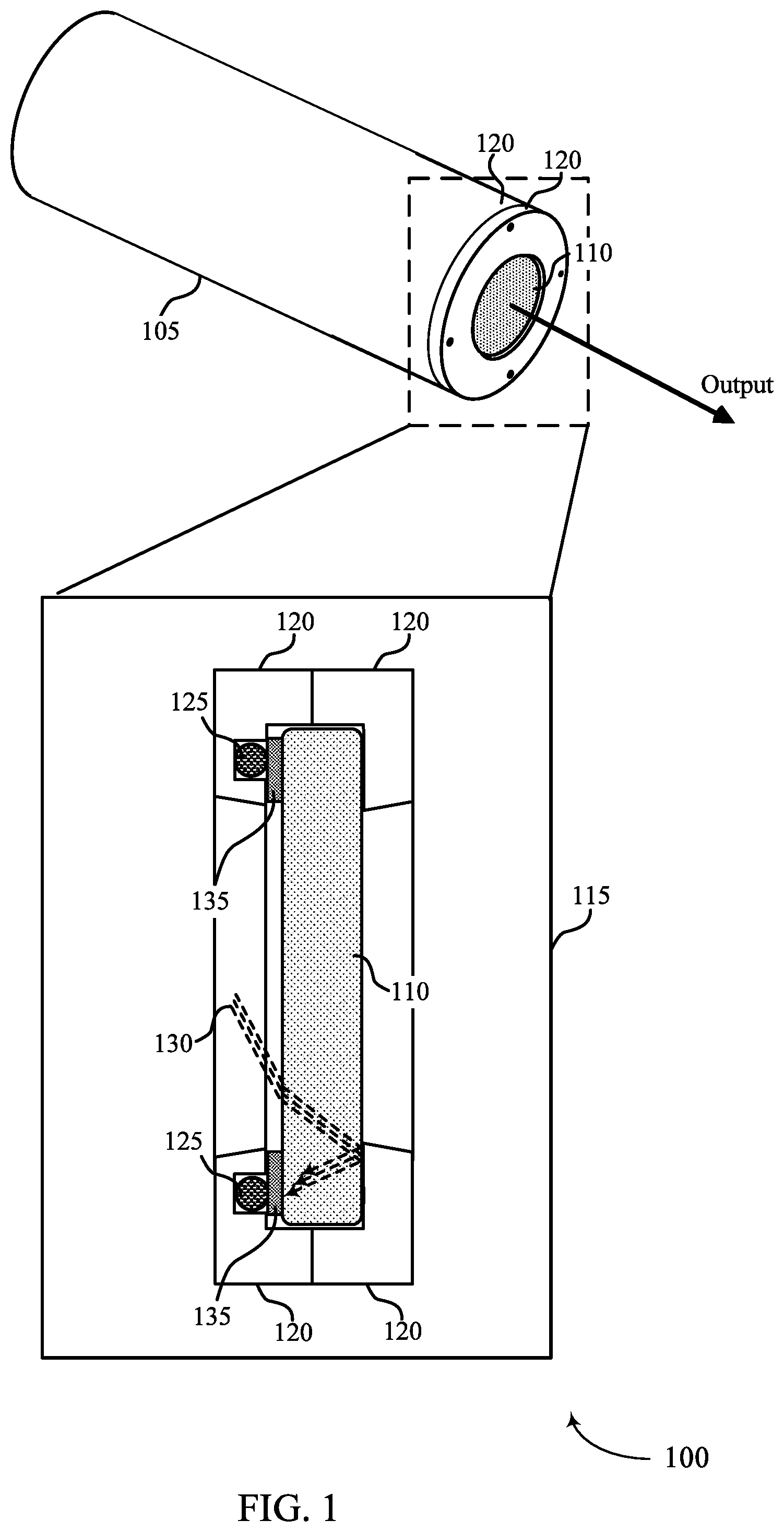 Patent US12308598 Figure 1 – Capped blocking coating for laser optics