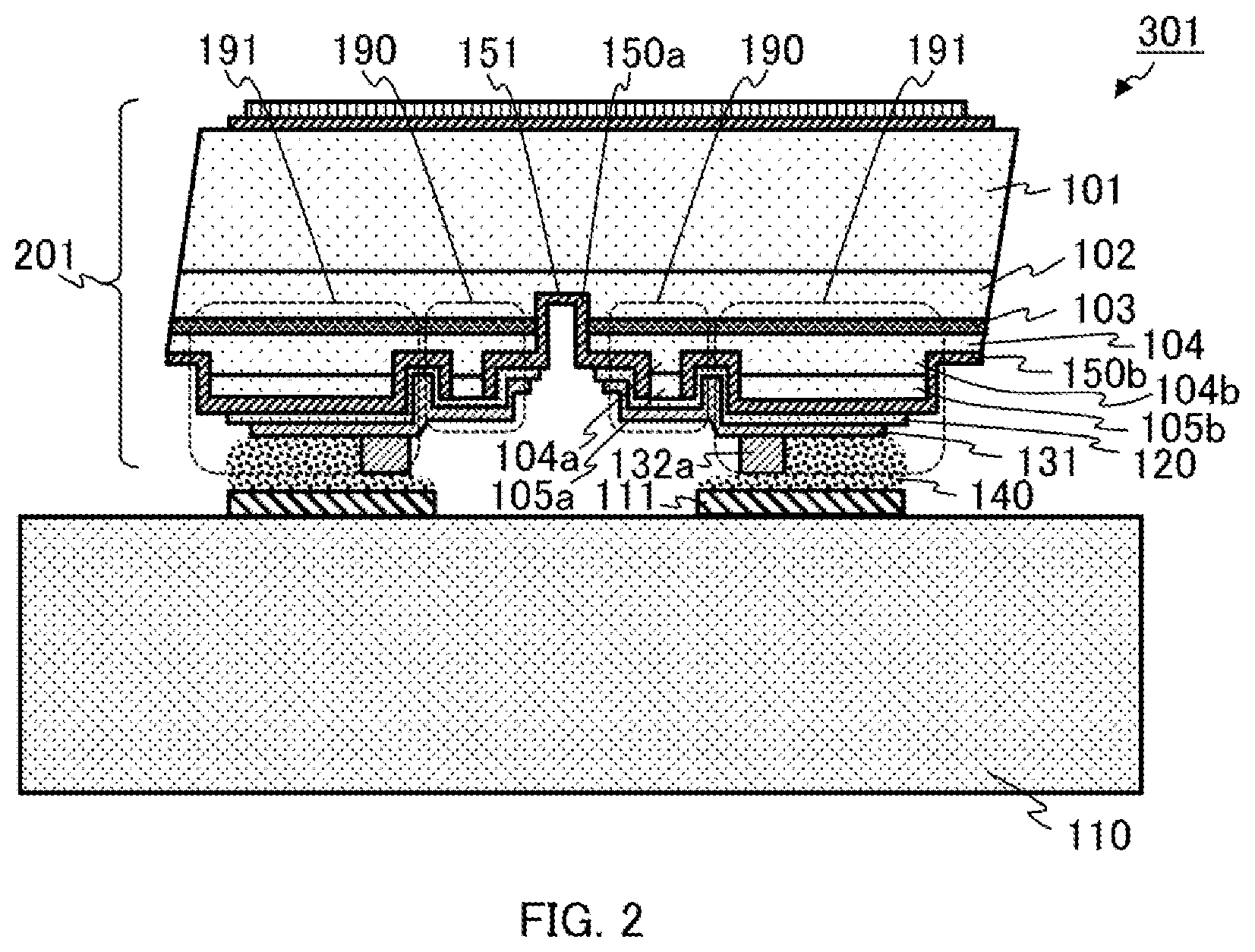 Patent US12308607 Figure 2 – Semiconductor laser element, method for manufacturing same, and semiconductor laser device