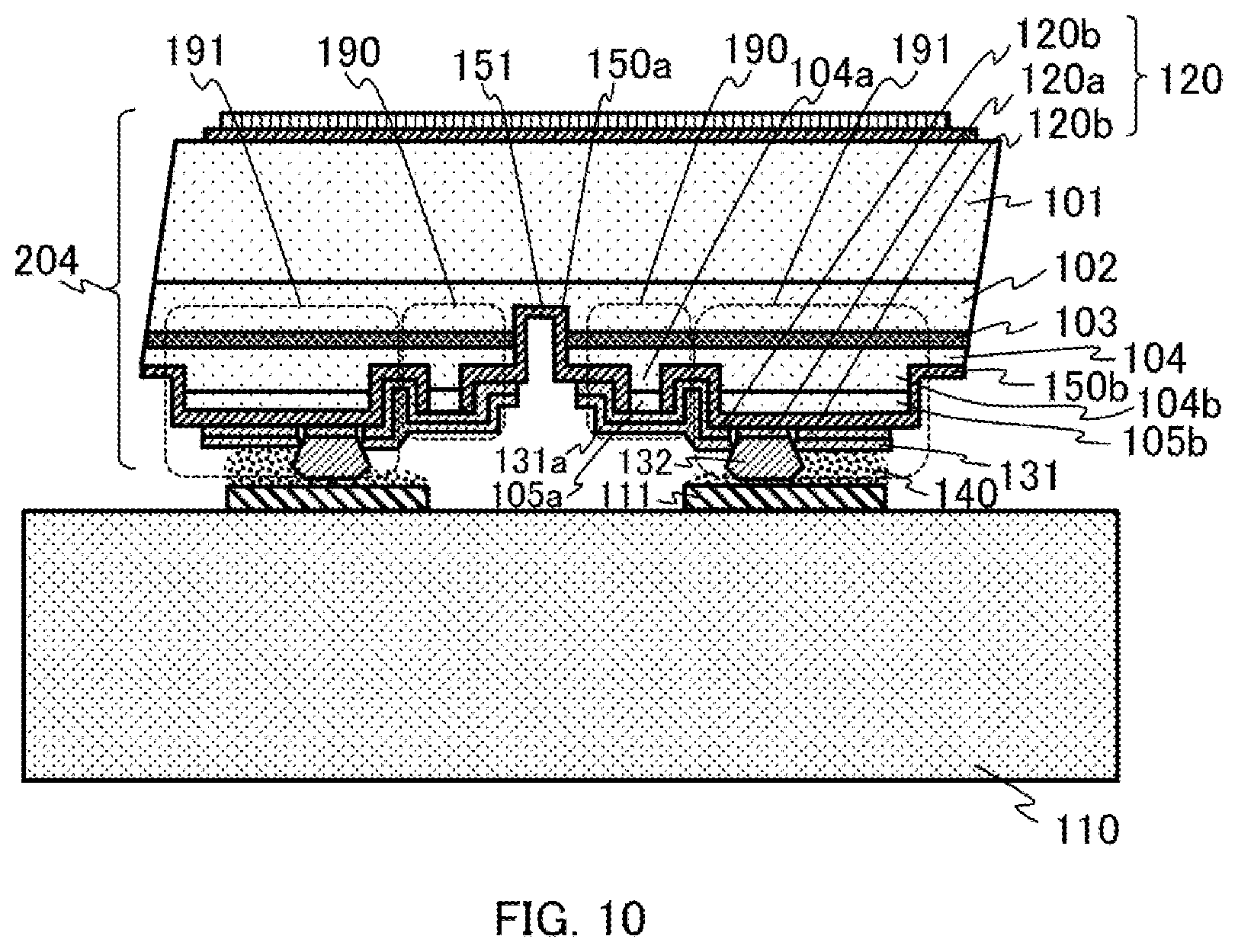 Patent US12308607 Figure 10 – Semiconductor laser element, method for manufacturing same, and semiconductor laser device