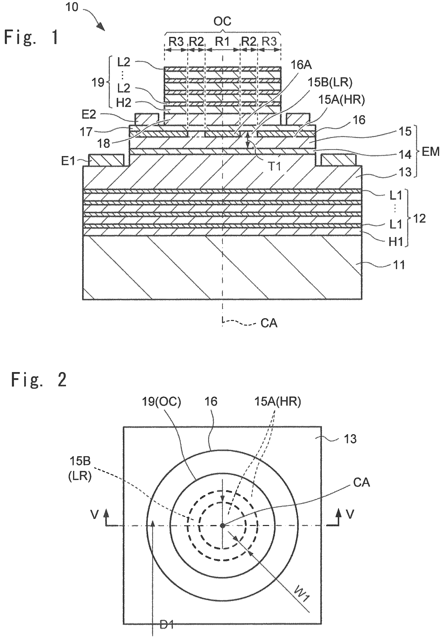 Patent US12308614 Figure 1 – Vertical cavity surface emitting device