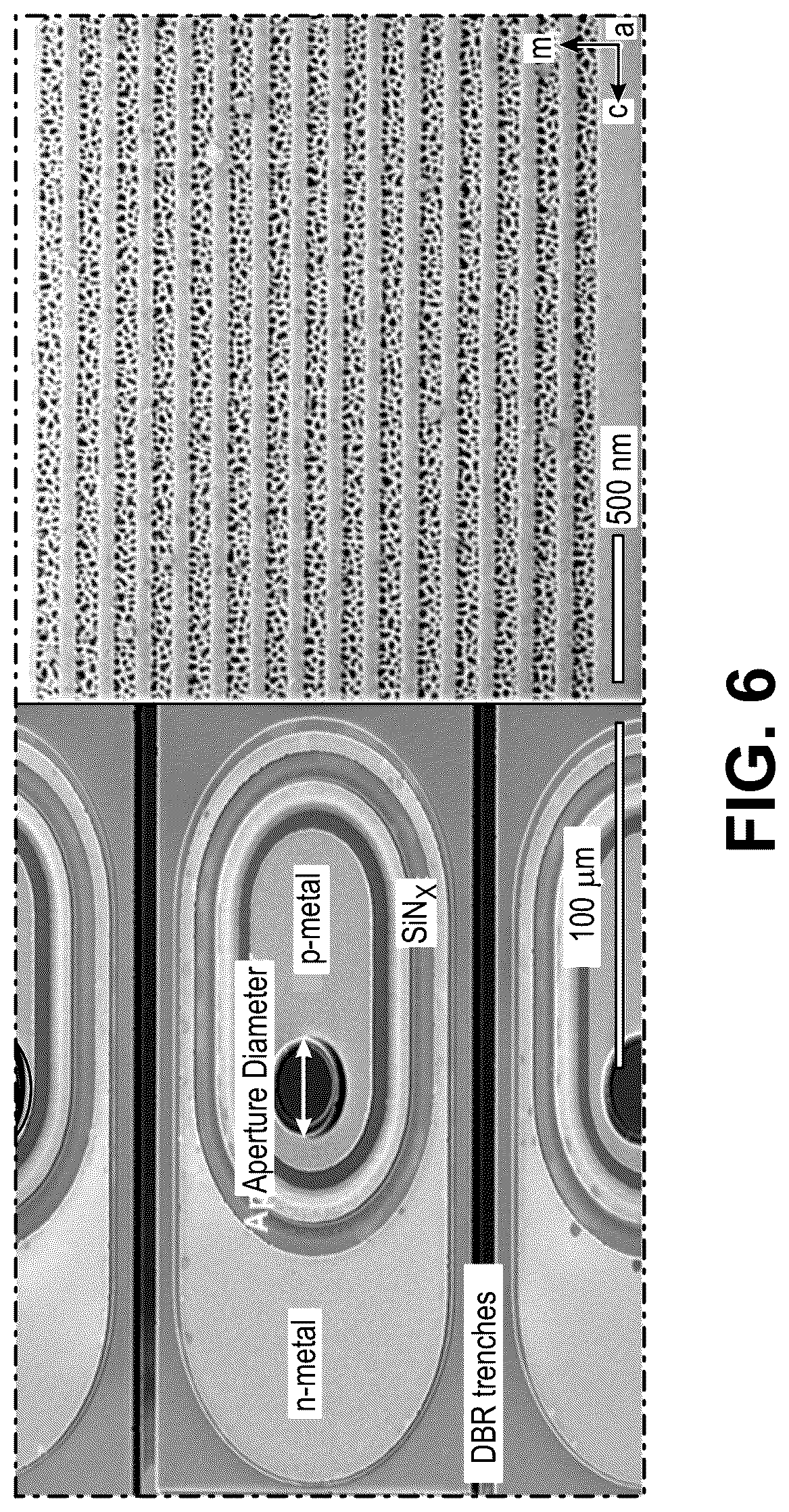 Patent US12308615 Figure 8 – Non-c-plane group III-nitride-based VCSELs with nanoporous distributed Bragg reflector mirrors