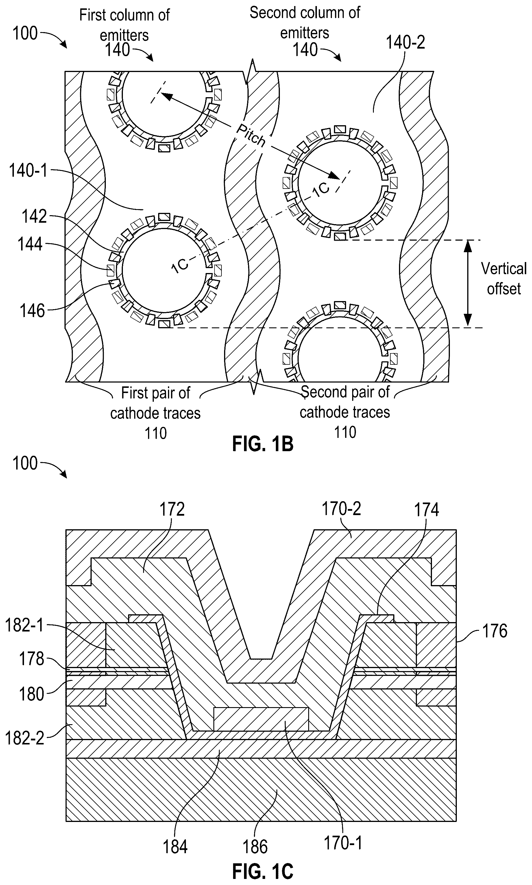 Patent US12308618 Figure 2 – Matrix addressable vertical cavity surface emitting laser array