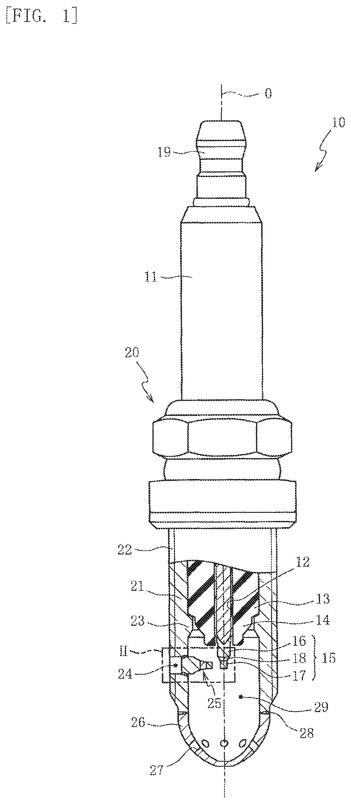 Patent US12308620 Figure 1 – Spark plug