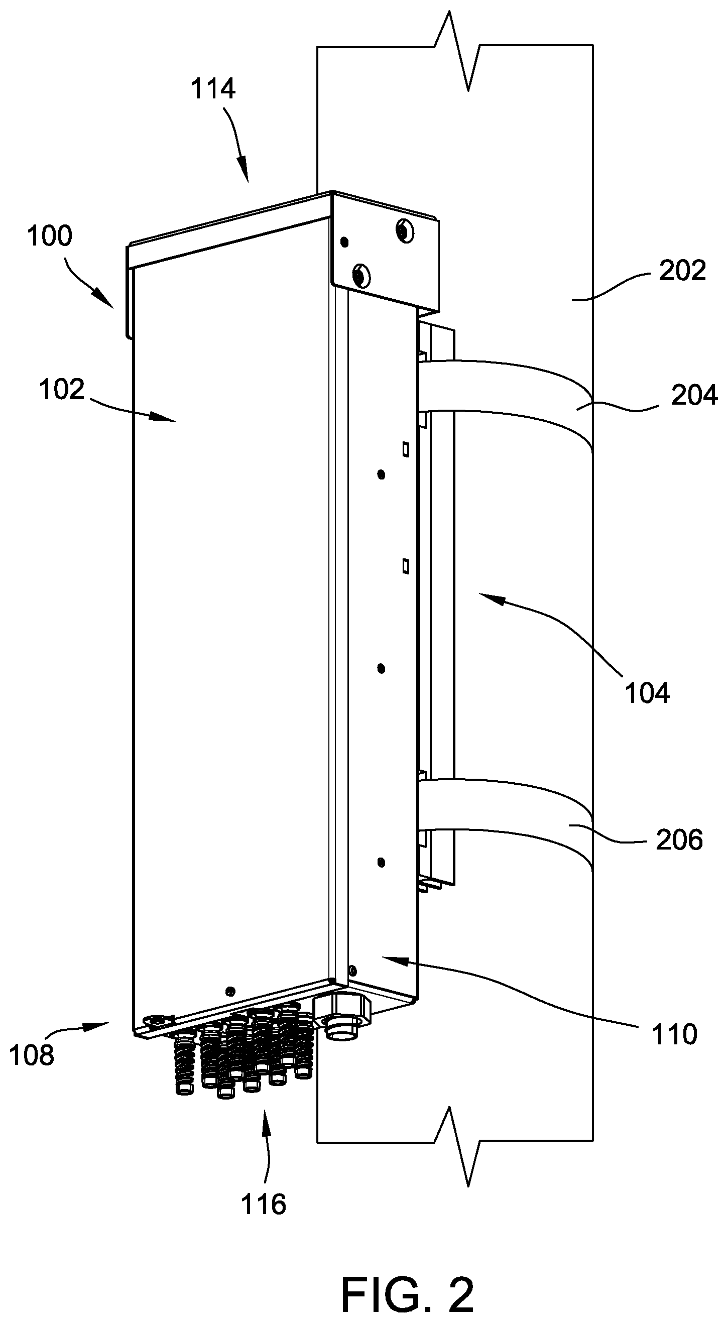 Patent US12308621 Figure 2 – Power distribution enclosure having a combined reconfigurable service entrance and a DC distribution section