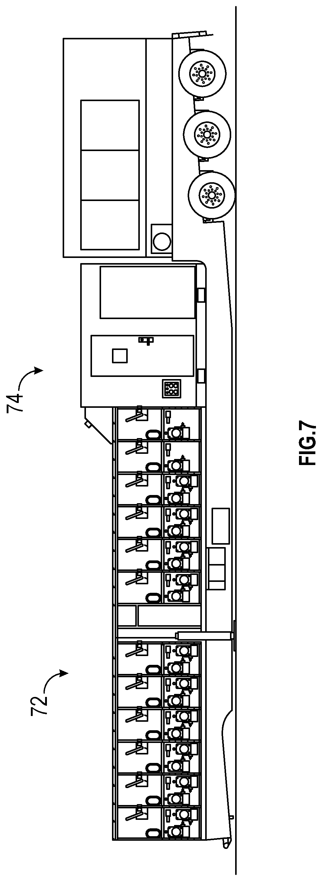 Patent US12308622 Figure 8 – Dual transformer method, for power distribution to fracturing pump systems