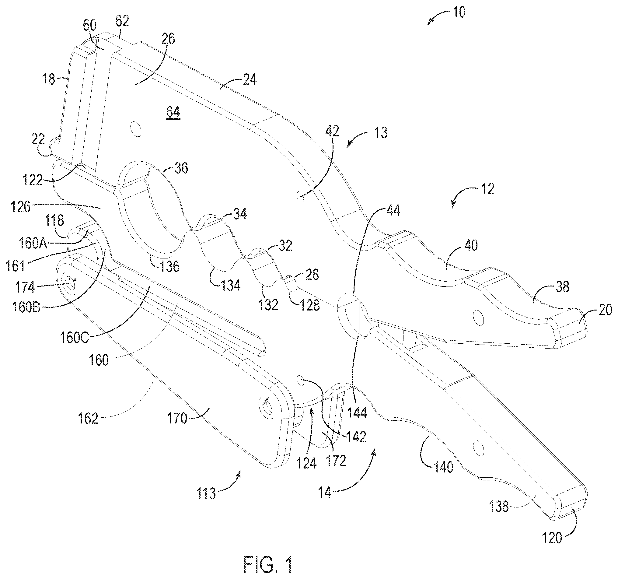 Patent US12308623 — Clamping device and method — Figure 1