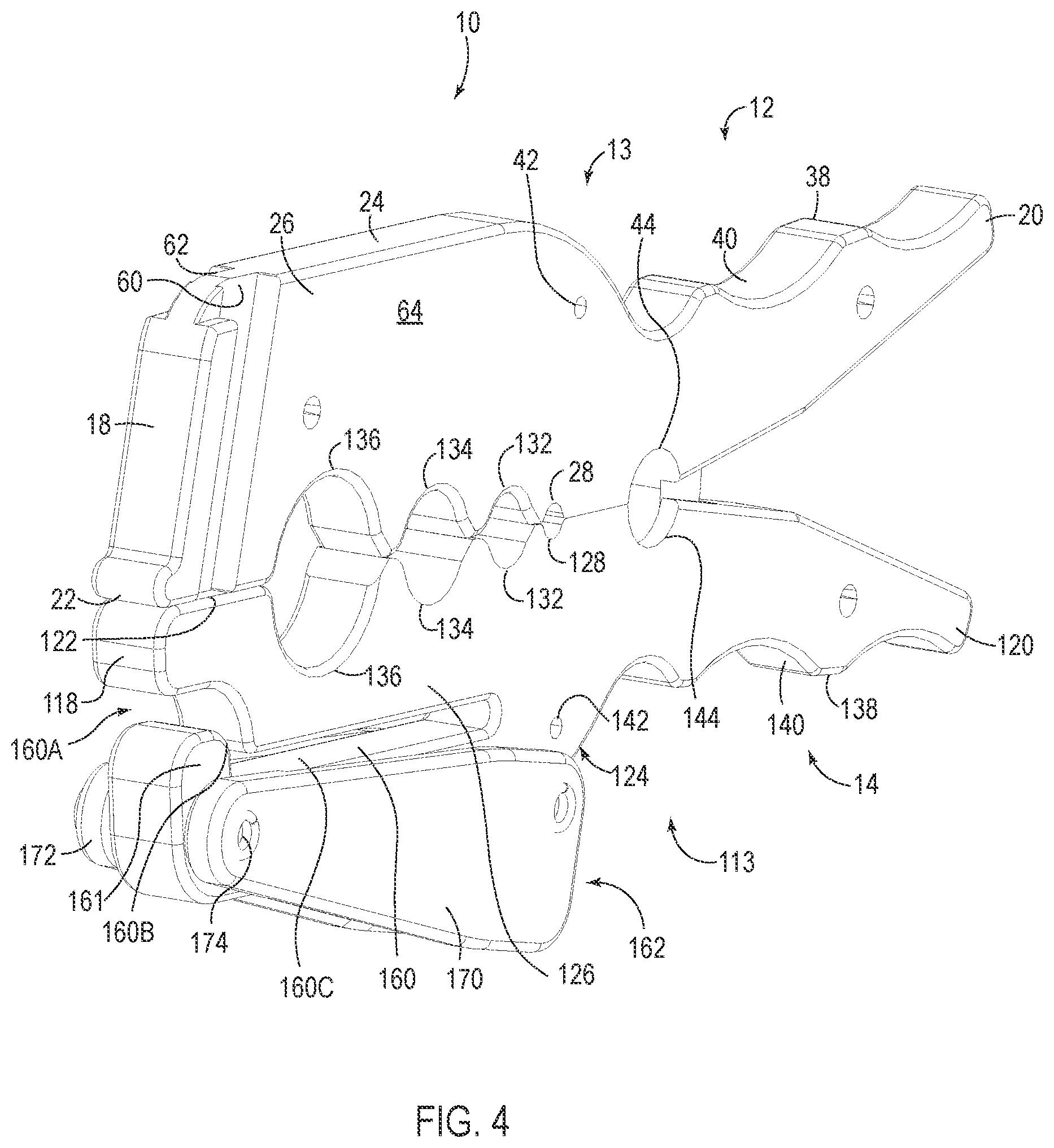 Patent US12308623 Figure 4 – Clamping device and method