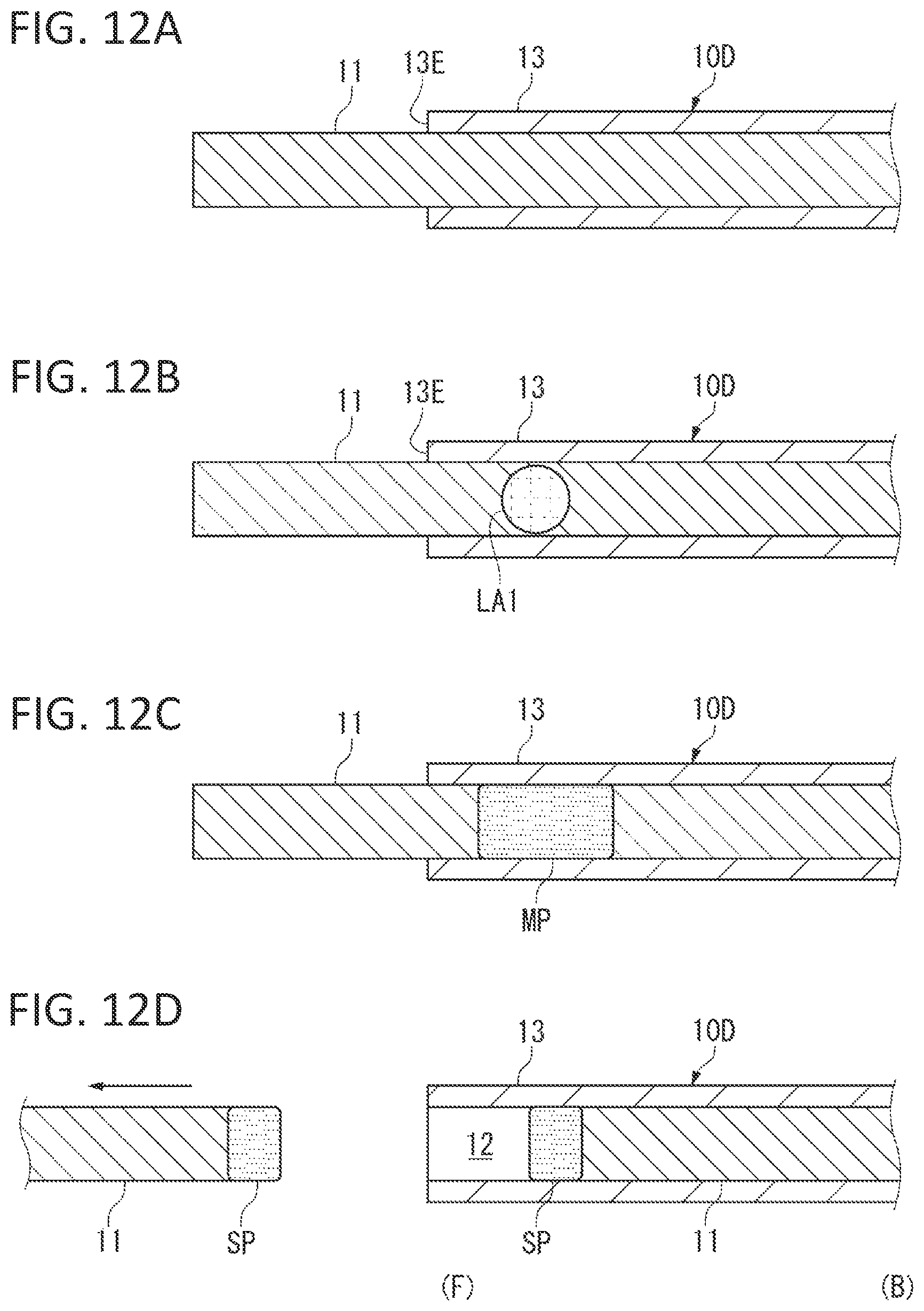 Patent US12308625 Figure 12 – Electric wire connection body, method of manufacturing electric wire connection body, sensor element, and method of manufacturing sensor element