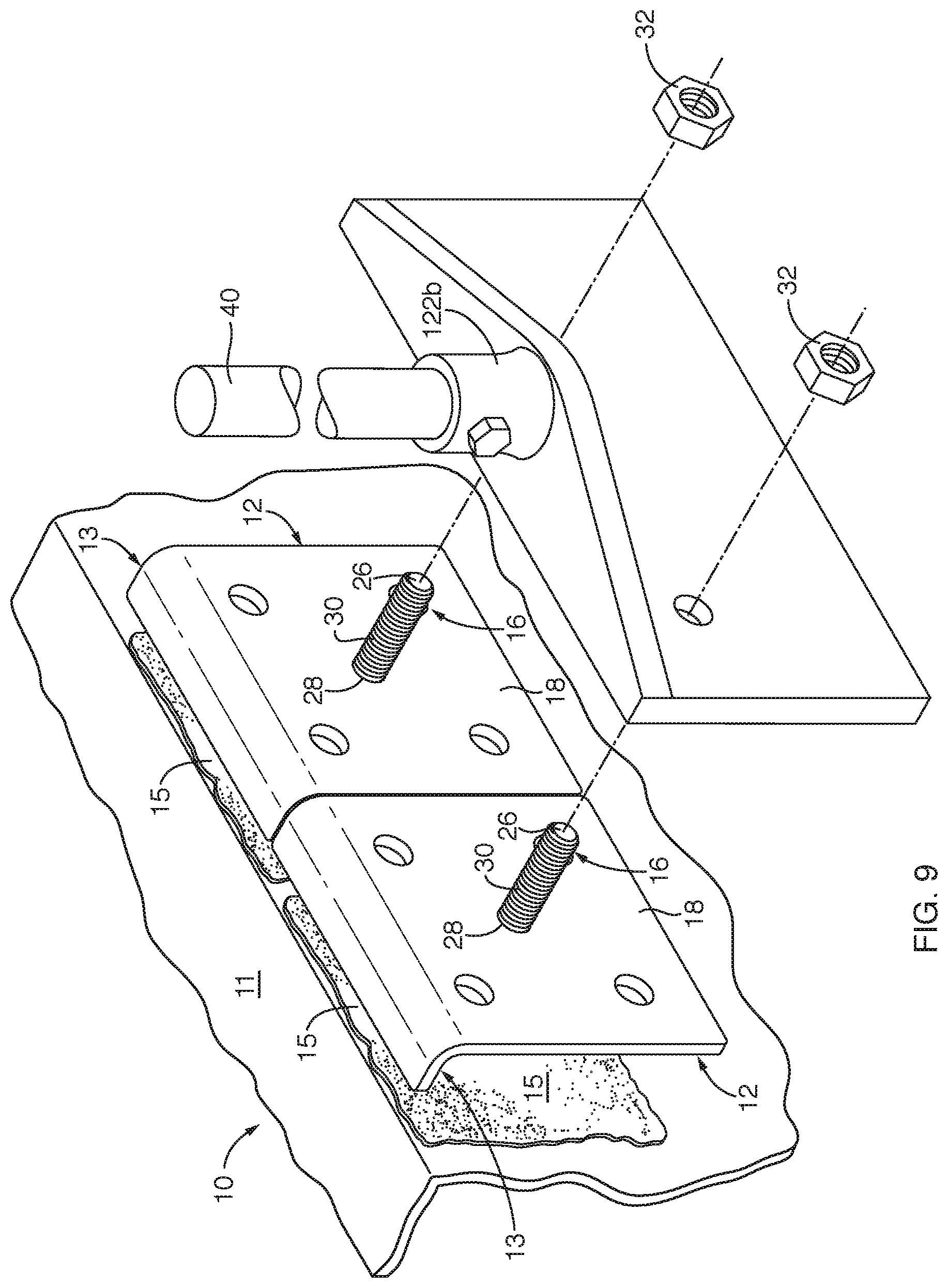 Patent US12308627 Figure 5 – Self-registering, -squaring, and -supporting mount apparatus and method