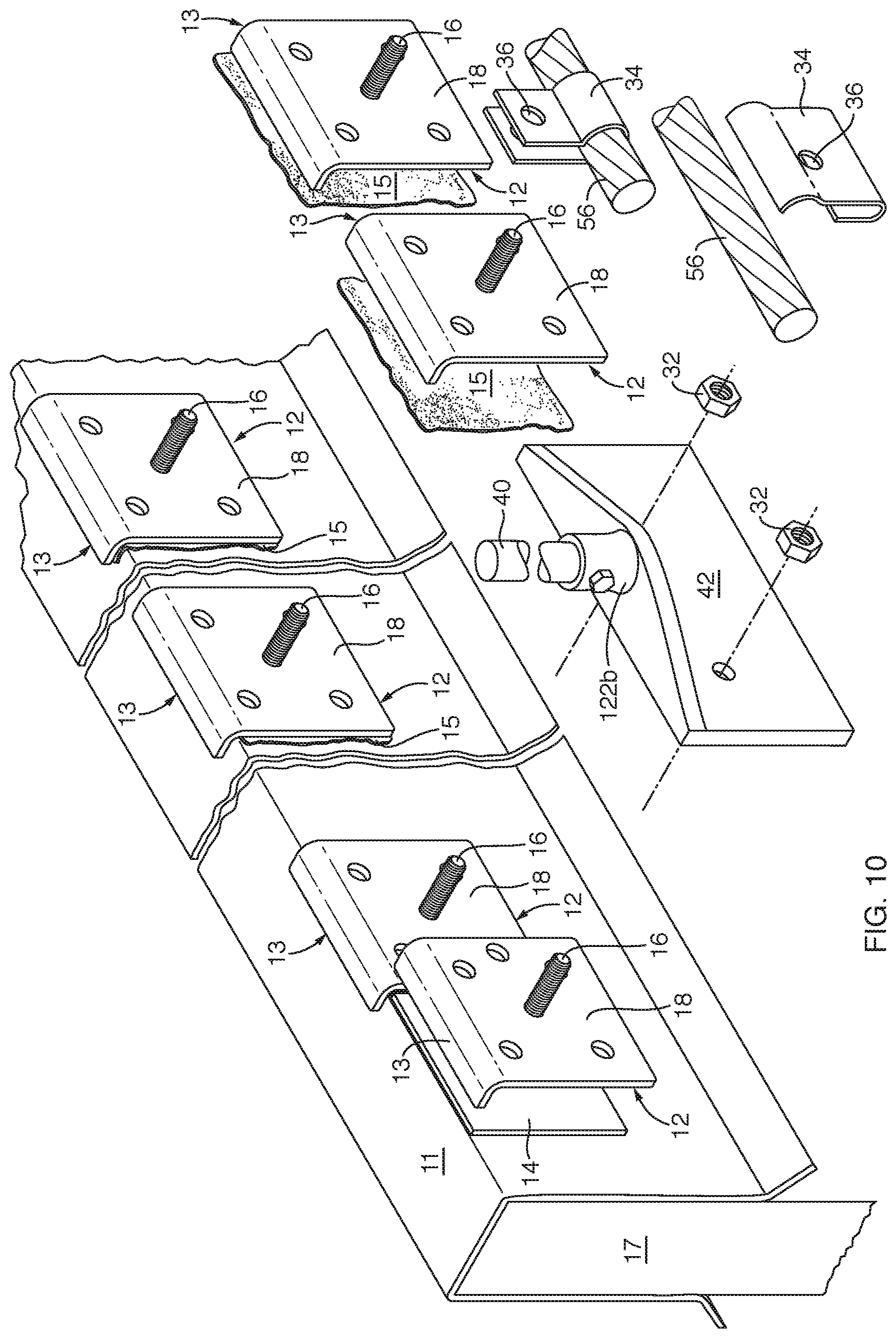 Patent US12308627 Figure 6 – Self-registering, -squaring, and -supporting mount apparatus and method