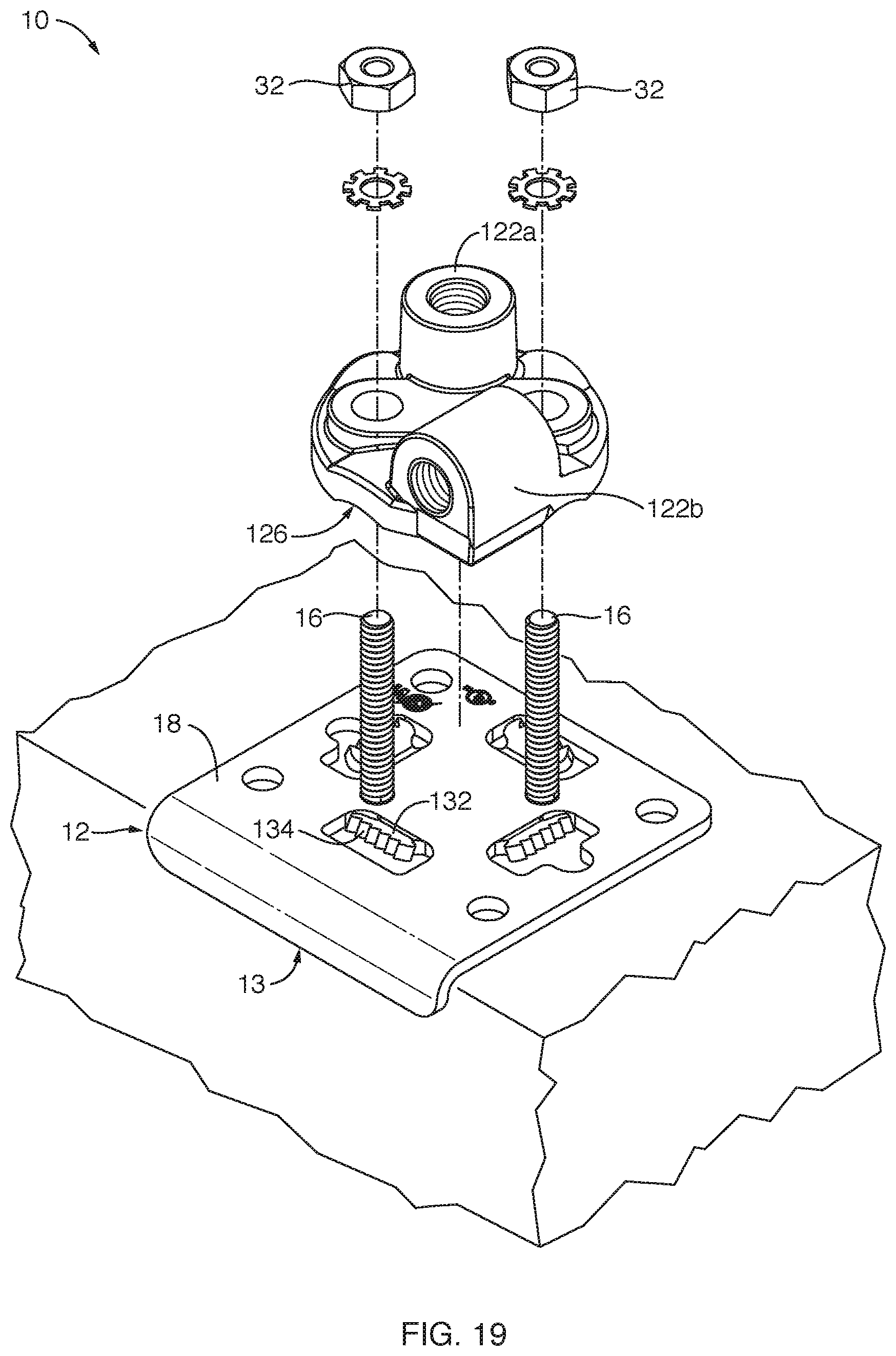 Patent US12308627 Figure 12 – Self-registering, -squaring, and -supporting mount apparatus and method