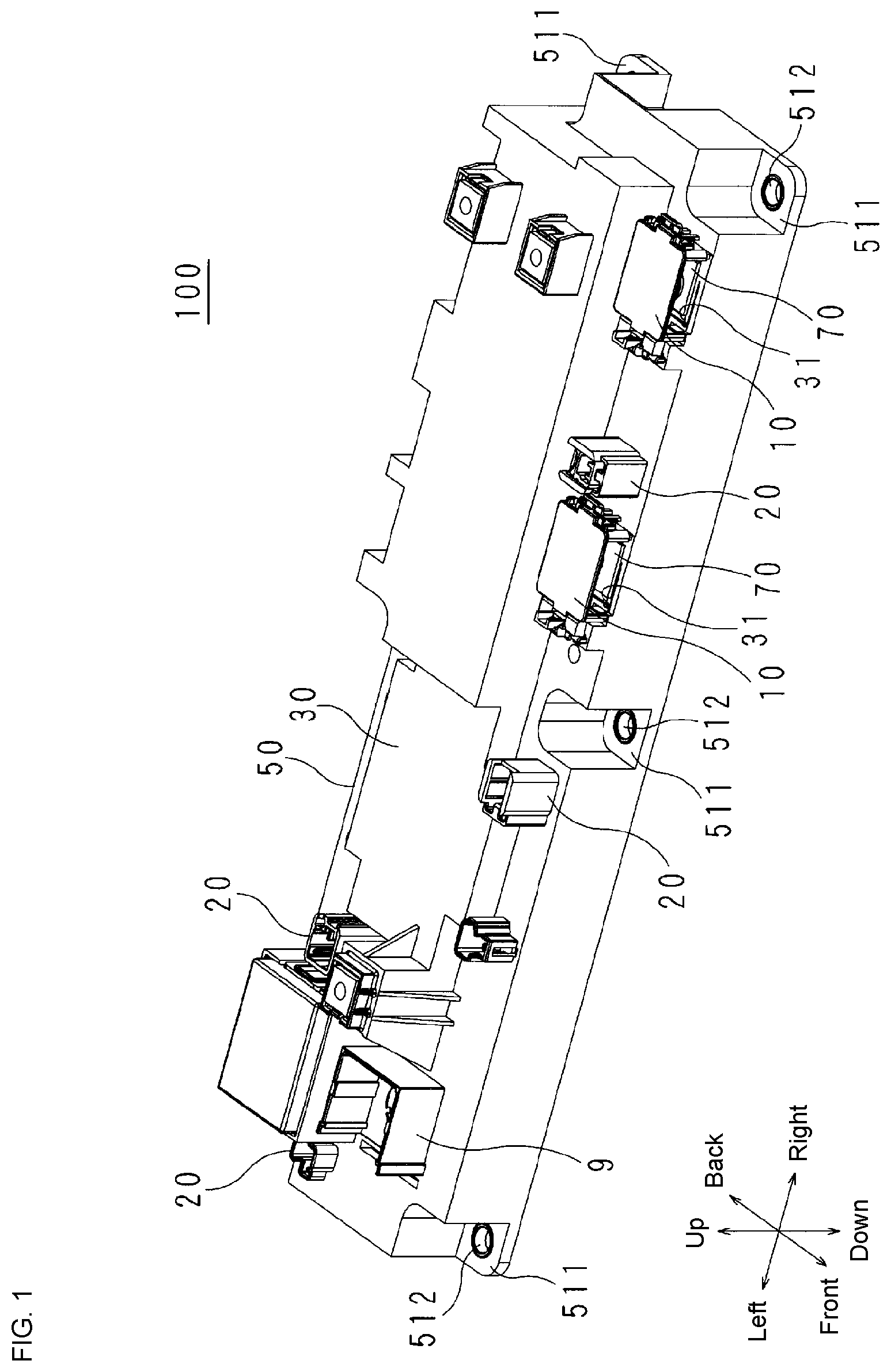 Patent US12308629 Figure 1 – Electrical junction box