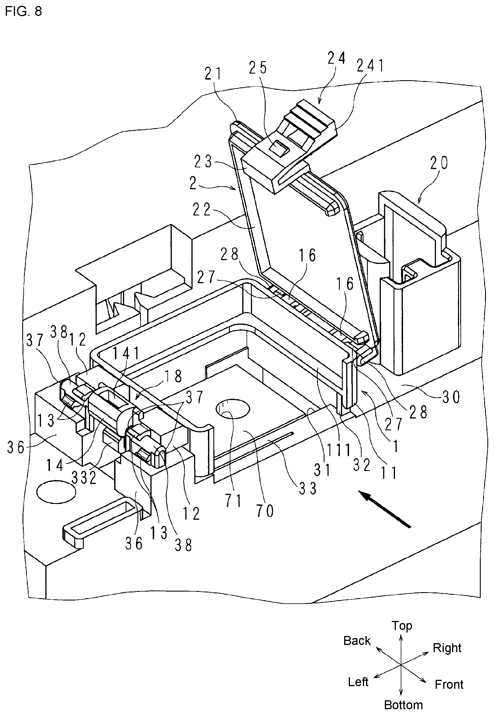 Patent US12308629 Figure 8 – Electrical junction box