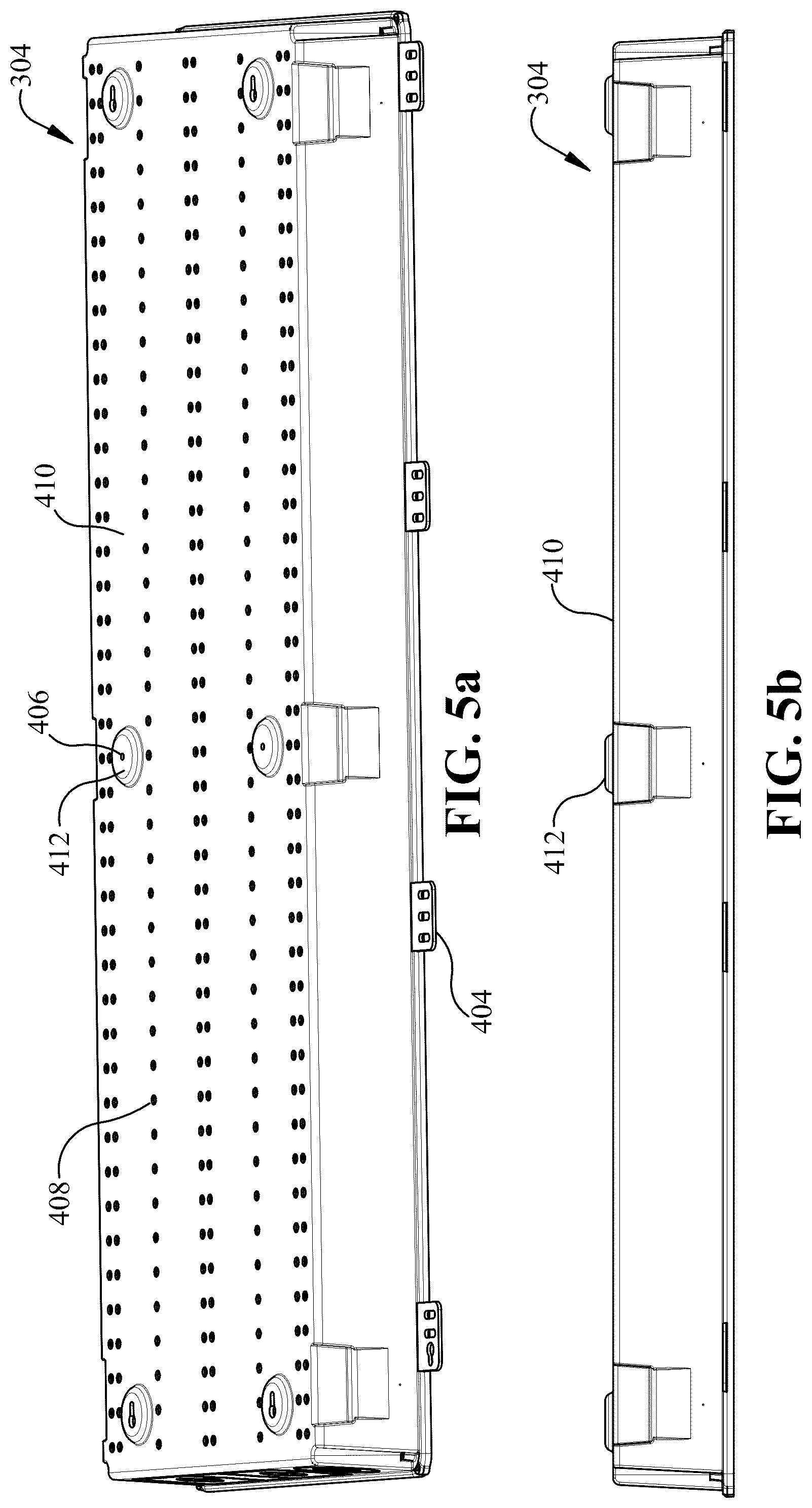 Patent US12308630 Figure 5 – Adjustable insert system for wall-mounted enclosures