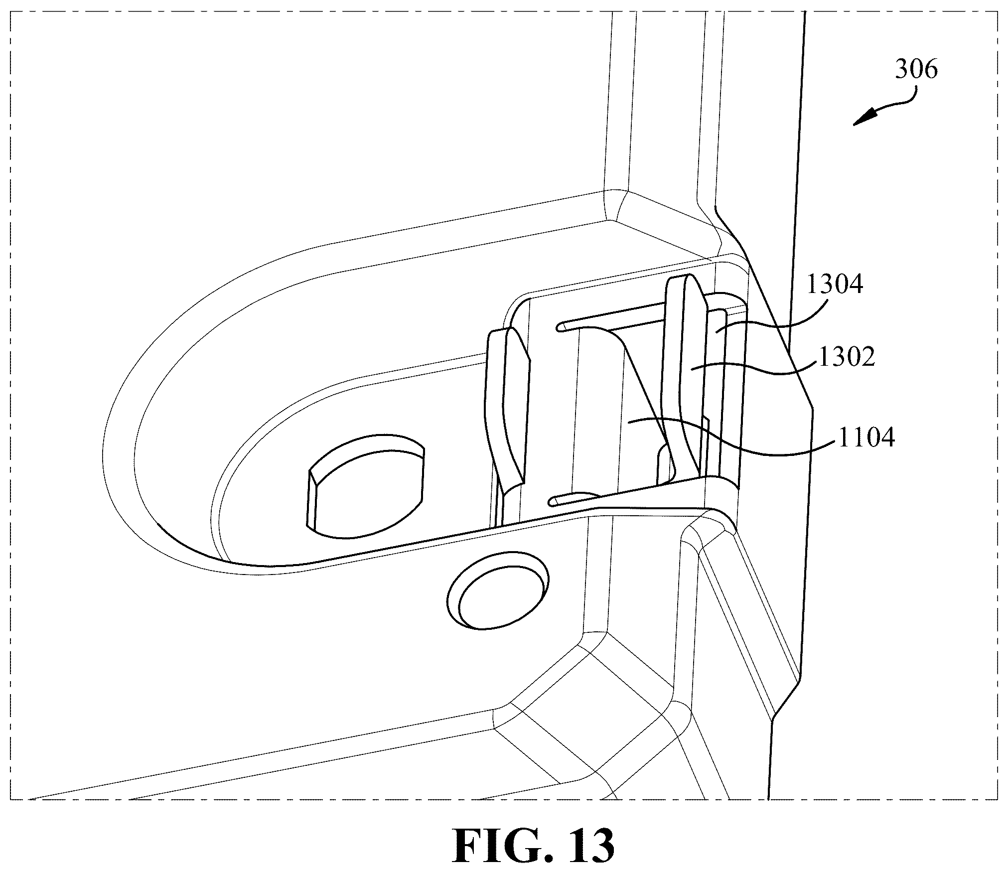 Patent US12308630 Figure 14 – Adjustable insert system for wall-mounted enclosures