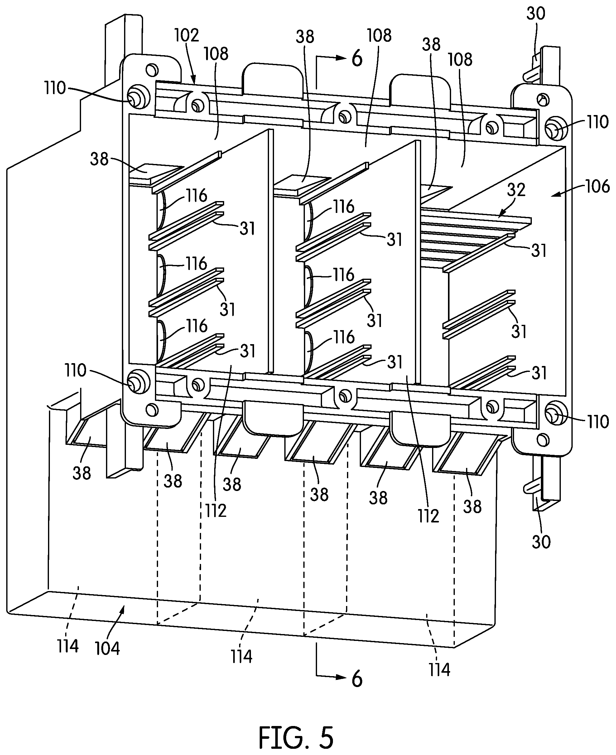 Patent US12308631 Figure 5 – Electrical gang box with driver compartment