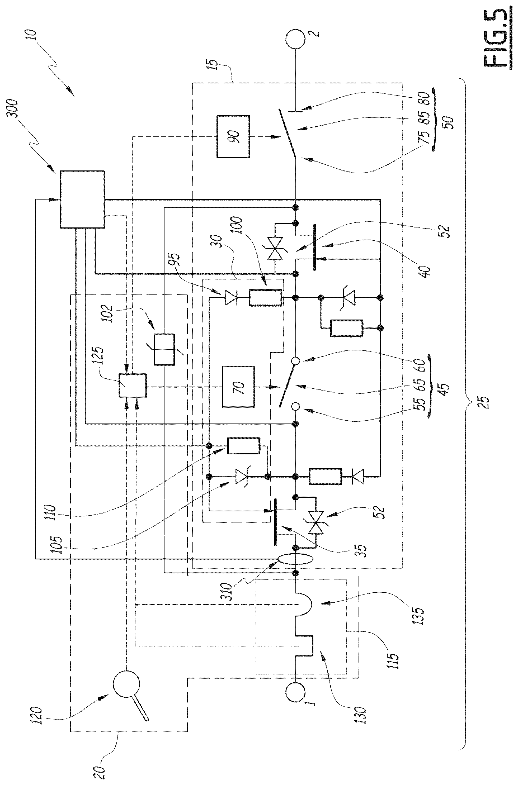 Patent US12308633 Figure 5 – Electric switching device and associated switching system and method