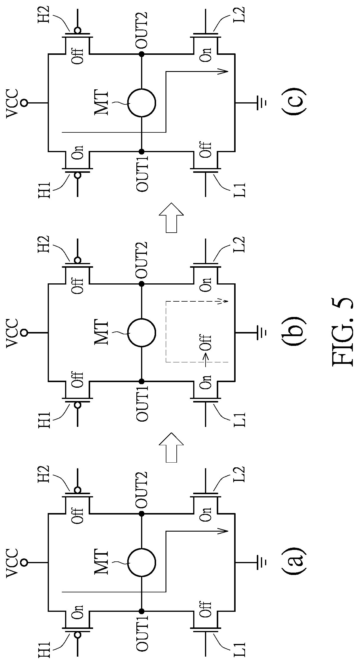 Patent US12308634 Figure 5 – Motor driver circuit having reverse current detection mechanism