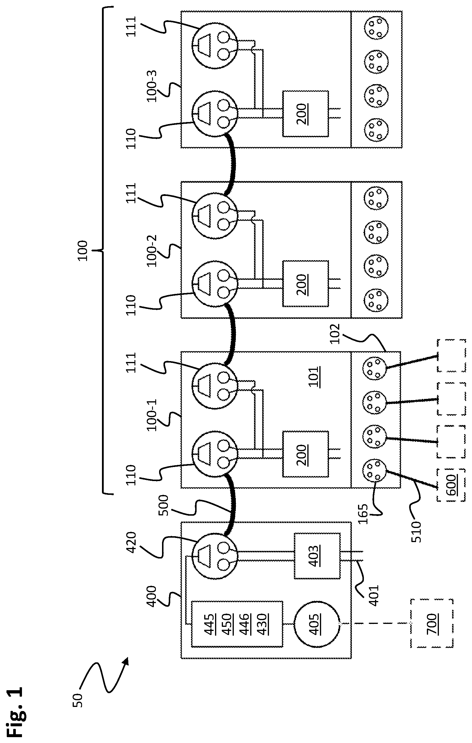 Patent US12308636 Figure 1 – System and field device