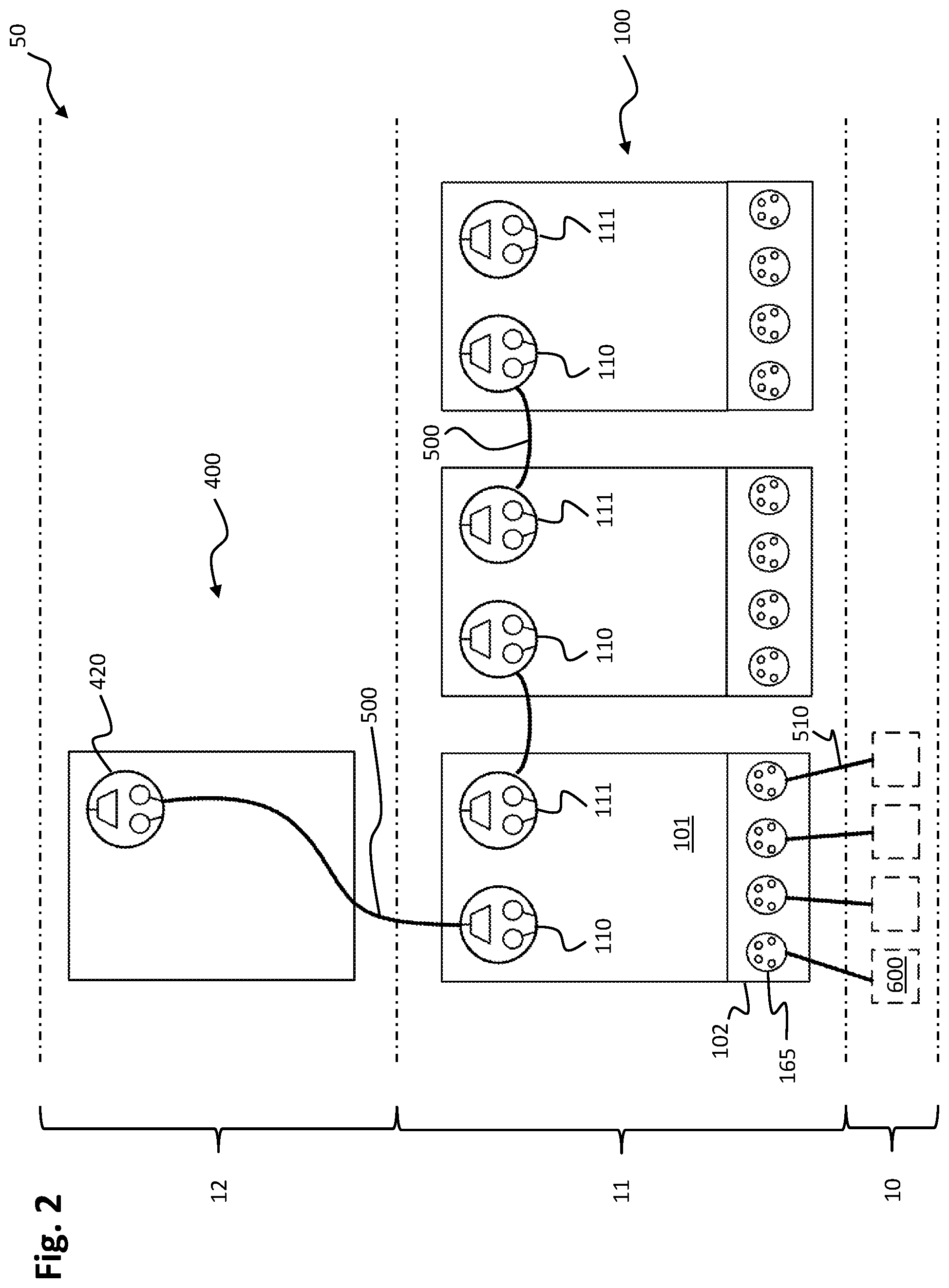 Patent US12308636 Figure 2 – System and field device