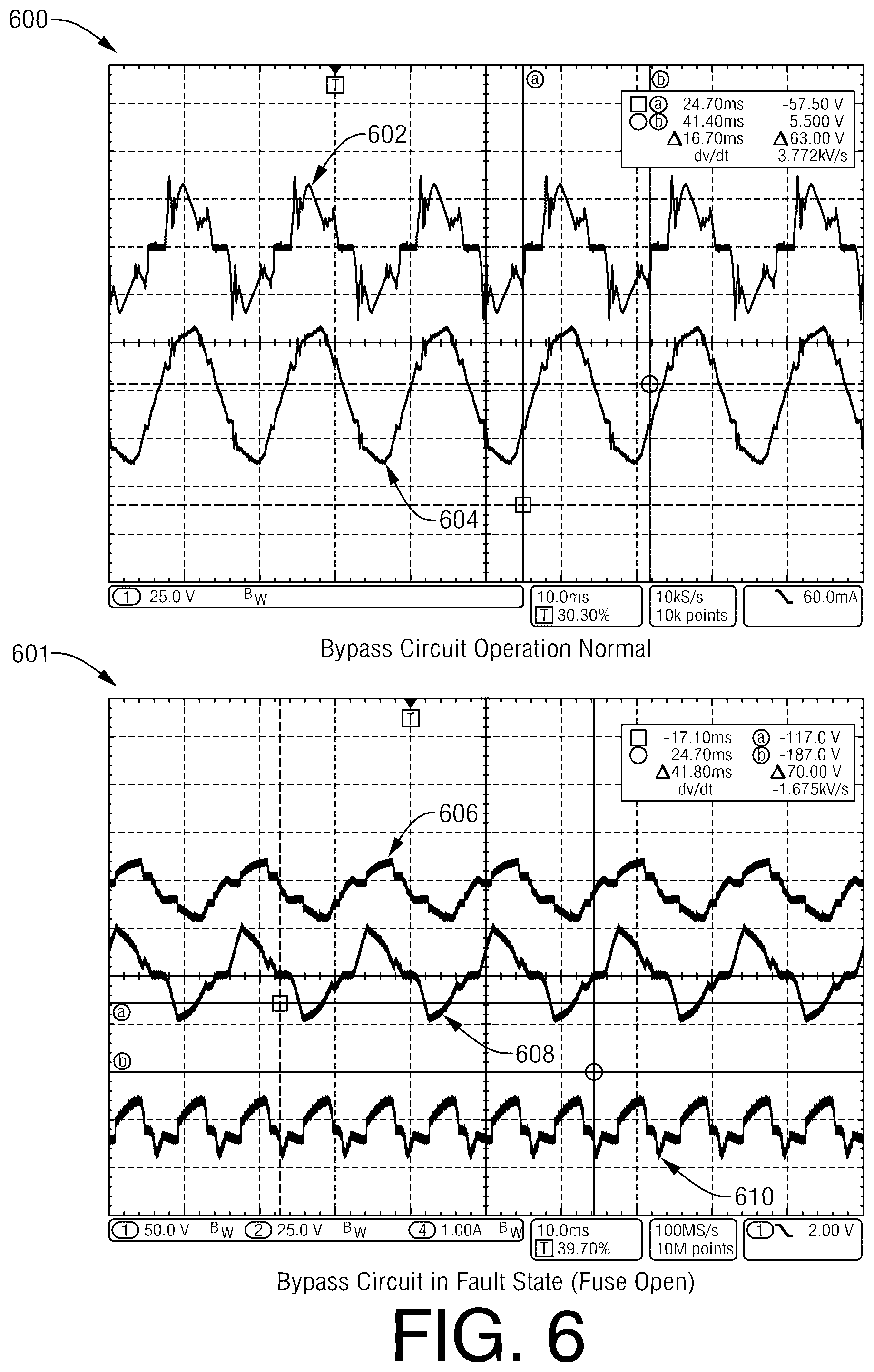 Patent US12308645 Figure 6 – Alternating-current power harmonic-based circuit state detection