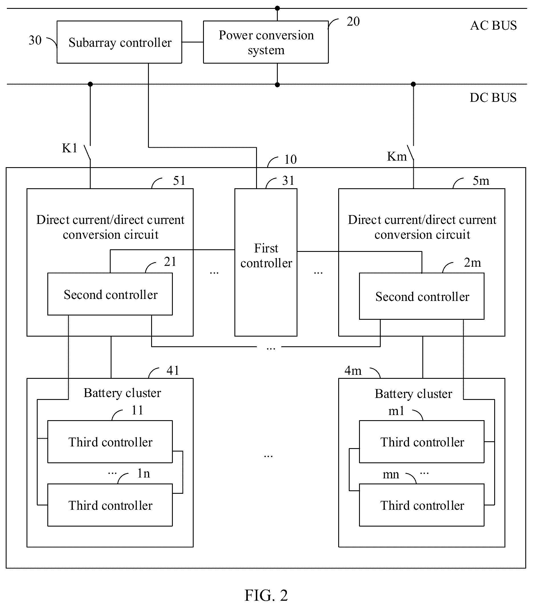 Patent US12308653 Figure 2 – Energy storage system, physical position identification method, and photovoltaic power generation system