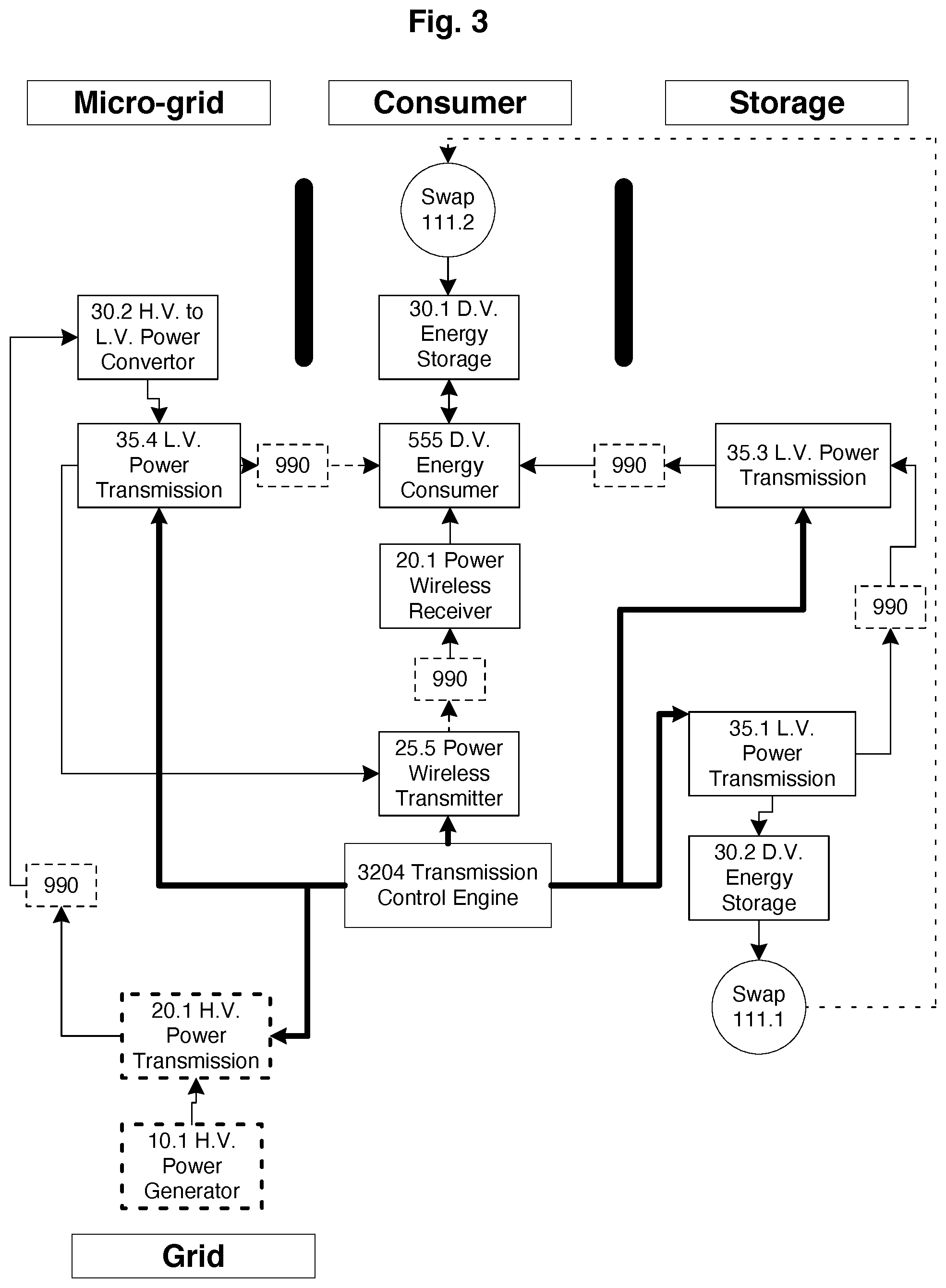 Patent US12308655 Figure 3 – Dynamic systems leveraging decoupled wireless power with integral energy storage