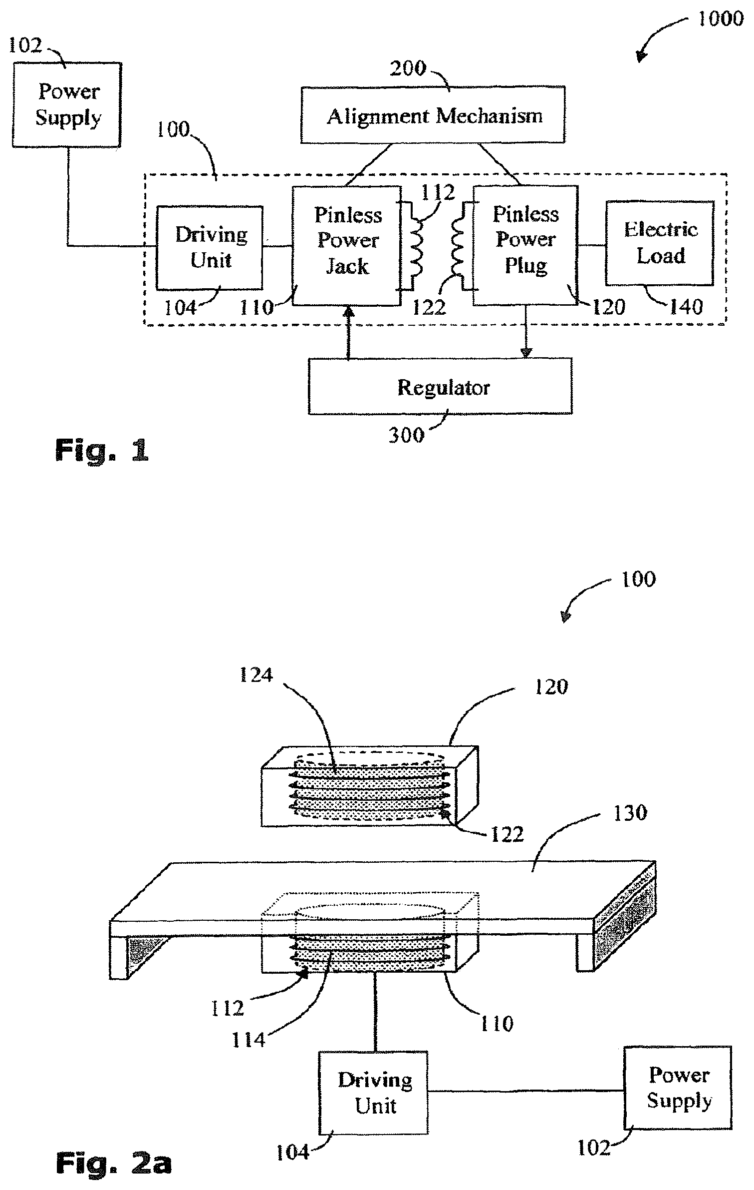 Patent US12308656 Figure 1 – Pinless power coupling
