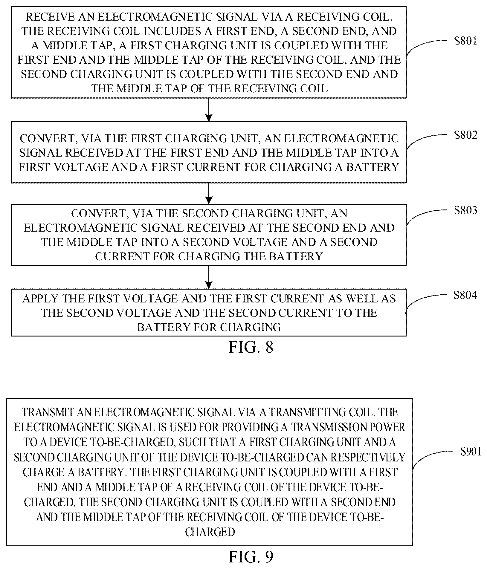Patent US12308657 Figure 8 – Device to-be-charged and wireless charging method
