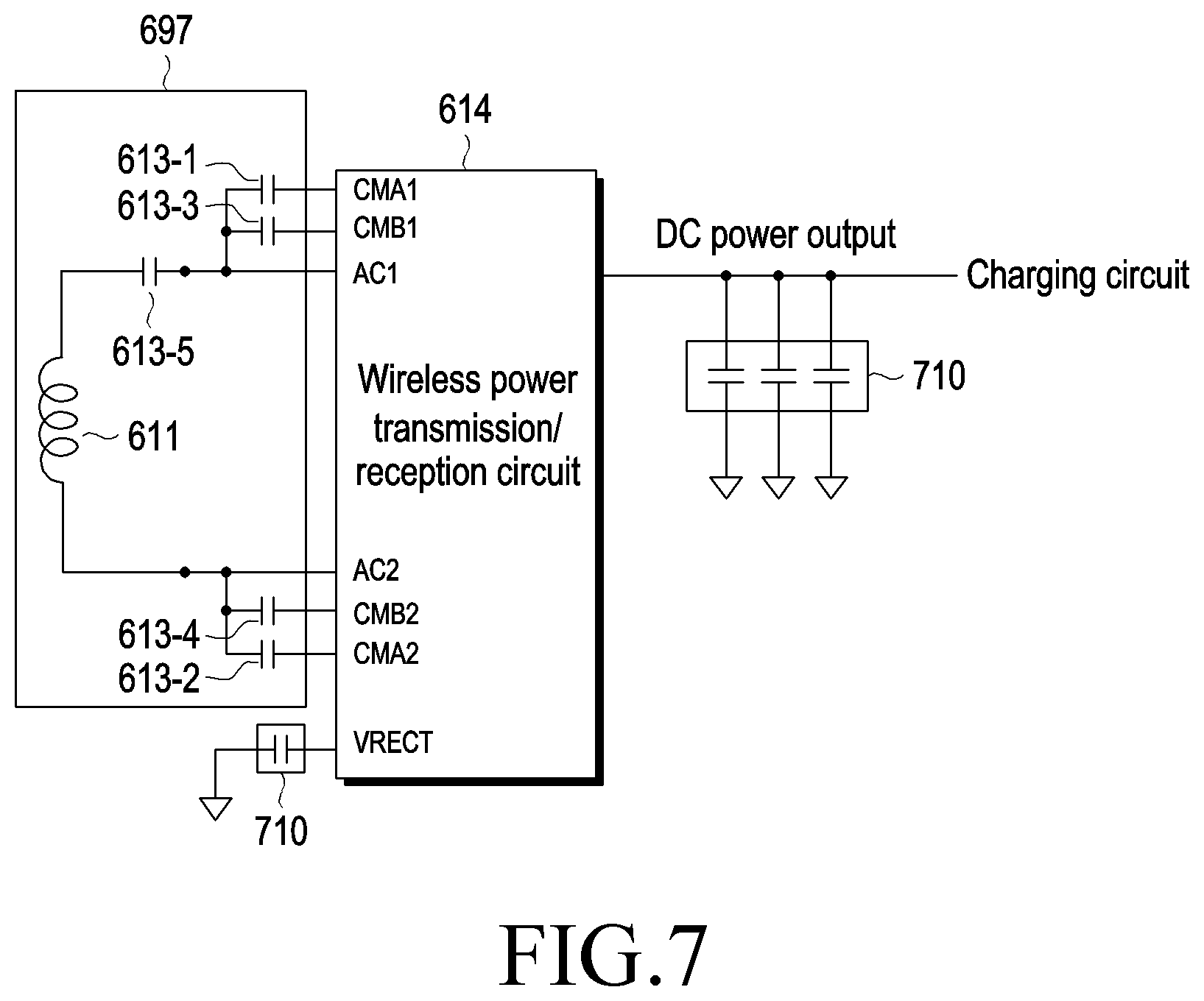 Patent US12308666 Figure 7 – Electronic device and method of outputting power control signal for wireless power reception in the electronic device