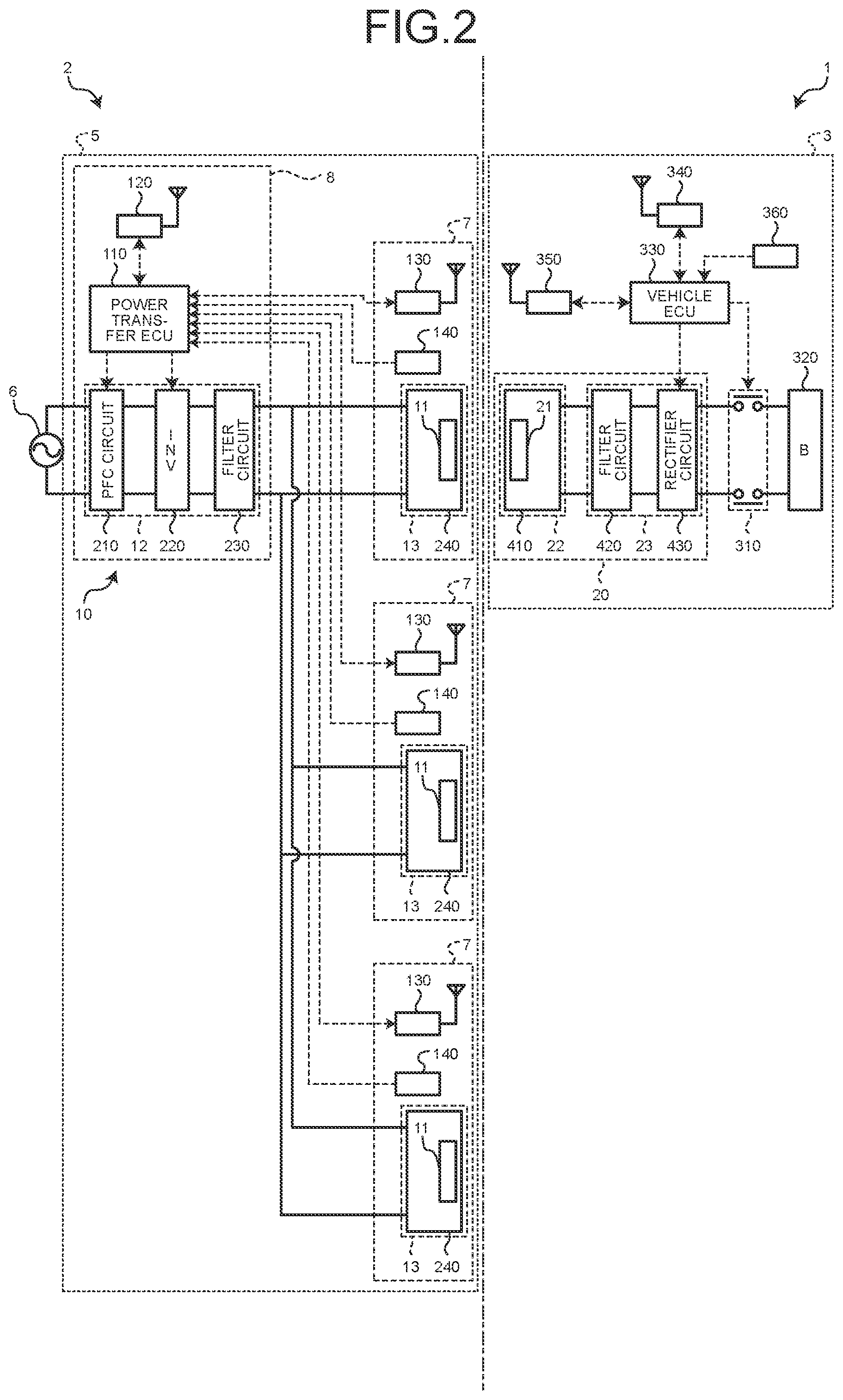 Patent US12308669 Figure 2 – Control device for power feeding during traveling