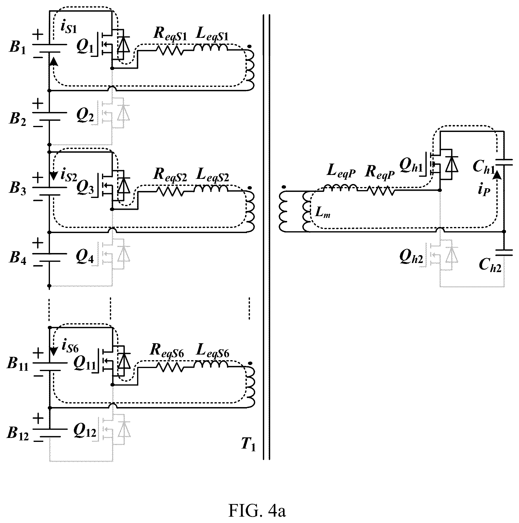 Patent US12308673 Figure 3 – Active equalizer circuit, battery management system, and power supply system