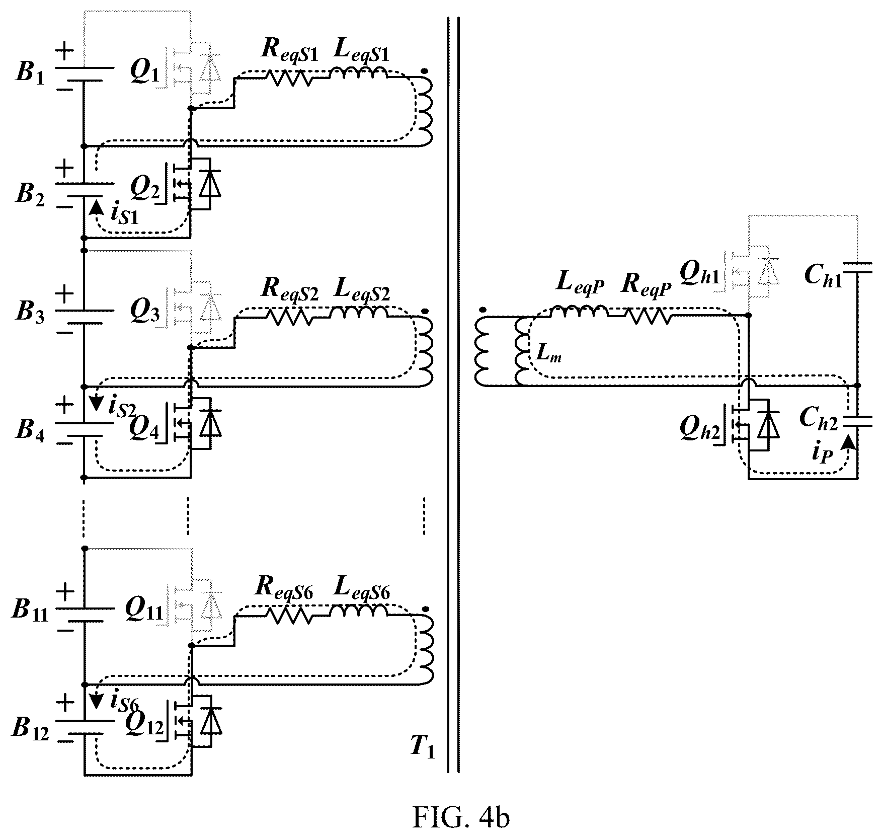 Patent US12308673 Figure 4 – Active equalizer circuit, battery management system, and power supply system