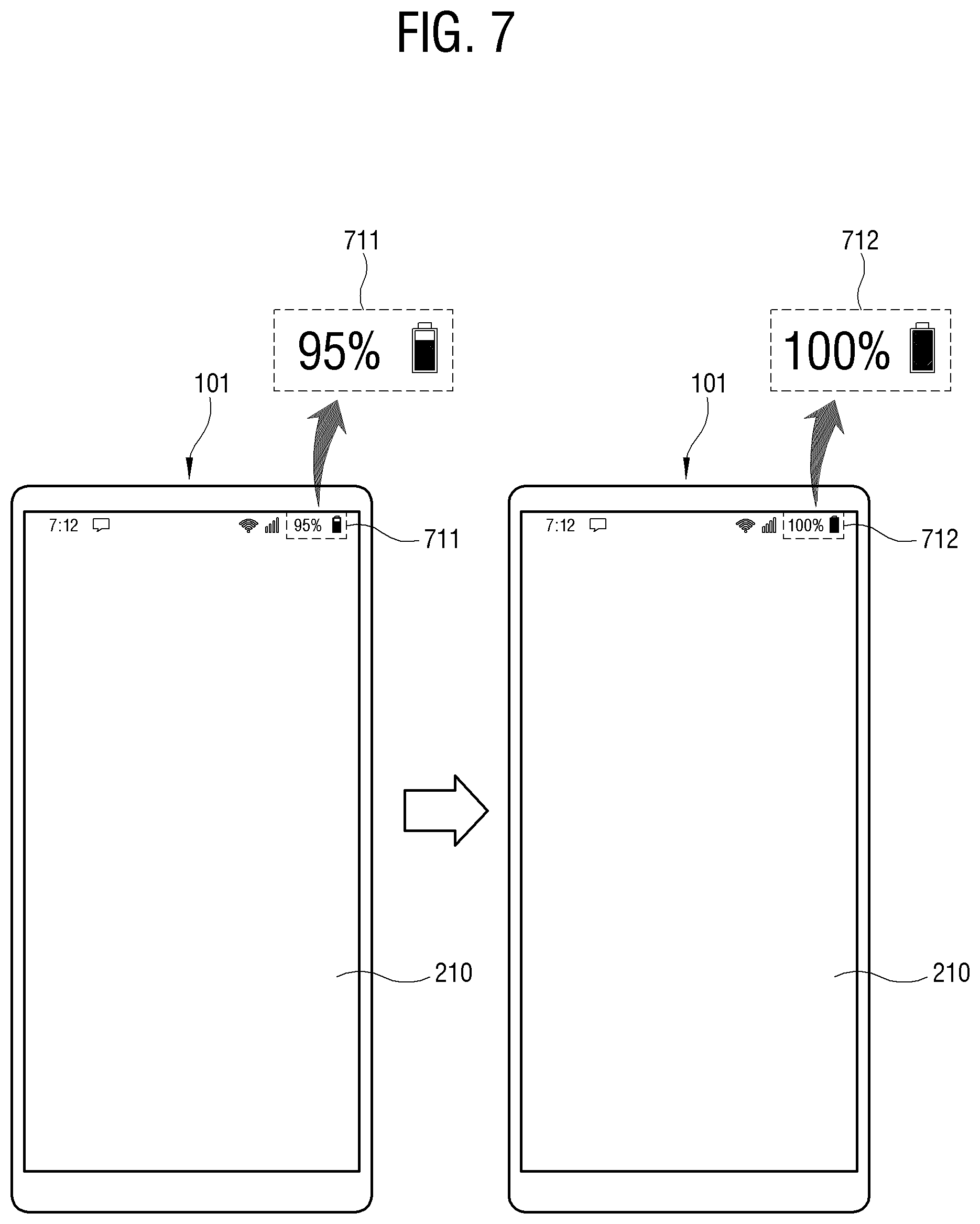 Patent US12308676 Figure 7 – Electronic device capable of identifying a state of a rechargeable battery