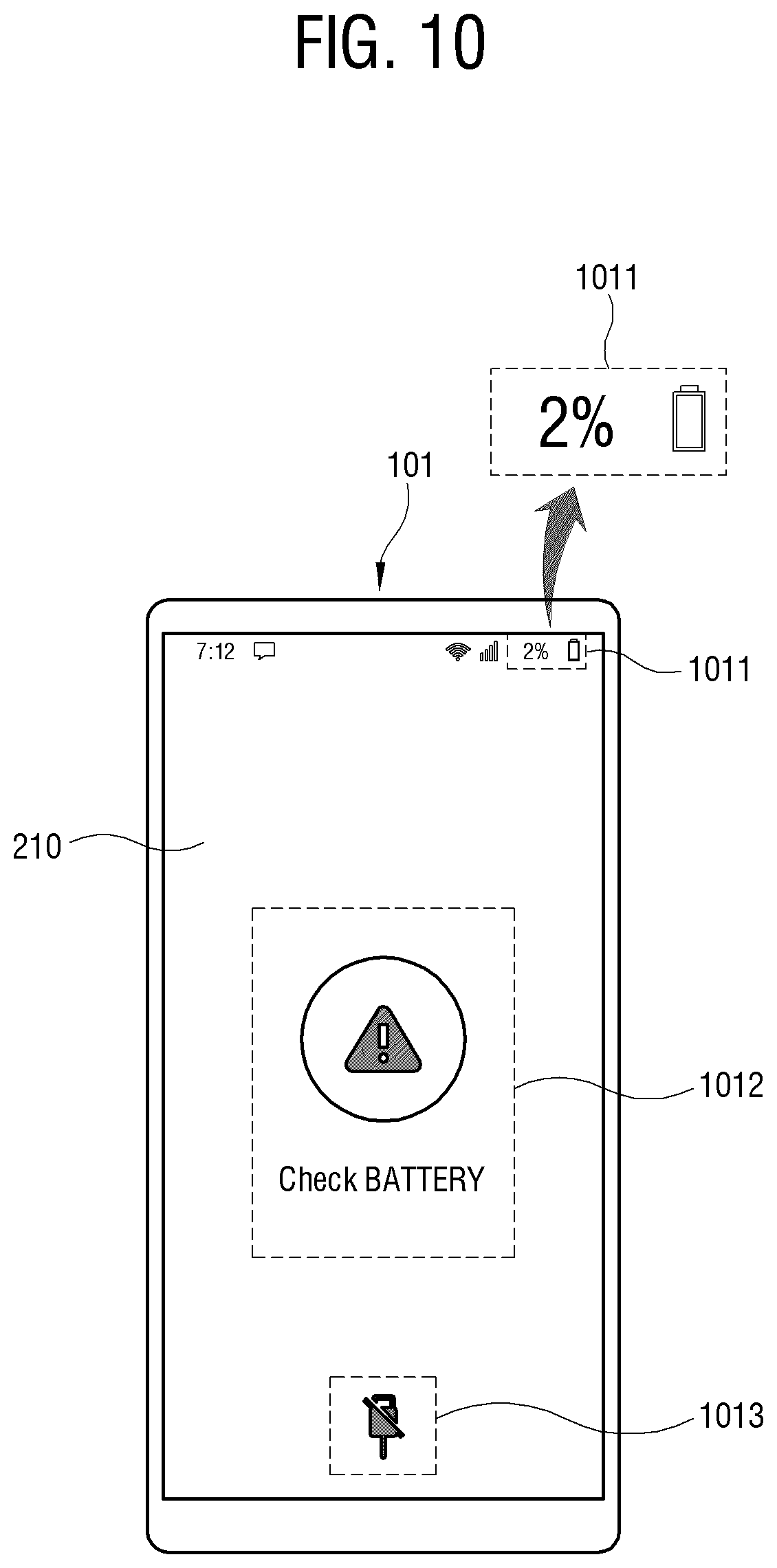 Patent US12308676 Figure 10 – Electronic device capable of identifying a state of a rechargeable battery