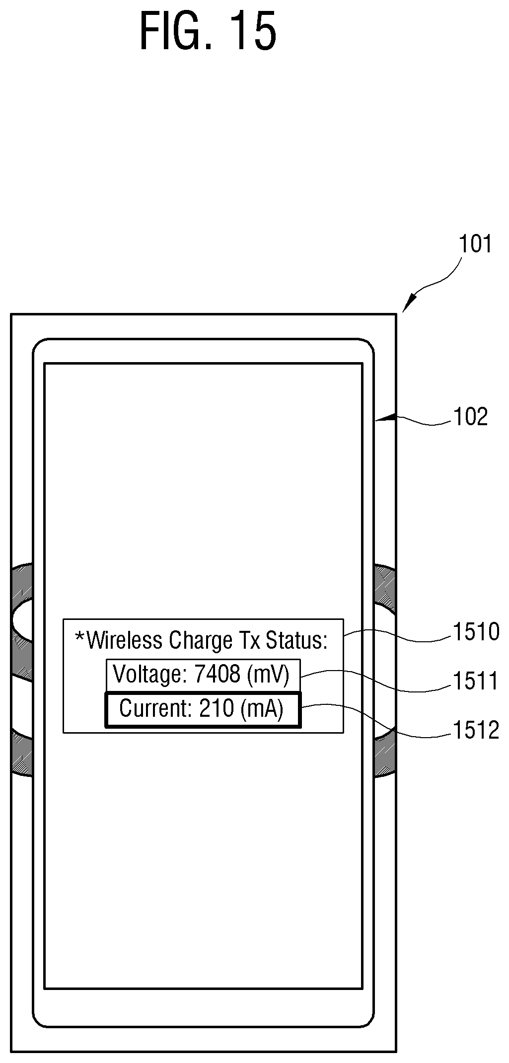 Patent US12308676 Figure 15 – Electronic device capable of identifying a state of a rechargeable battery