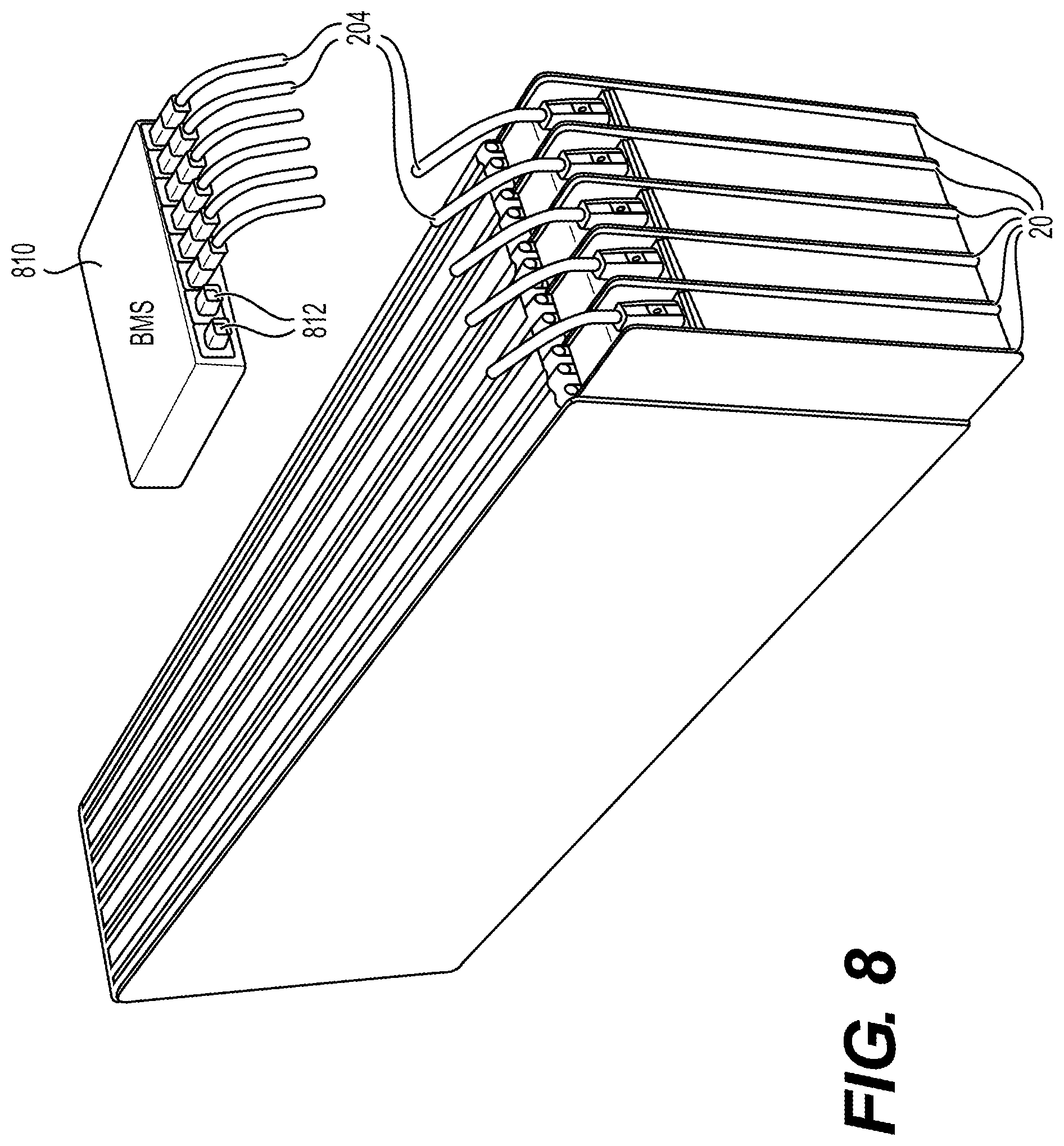 Patent US12308677 Figure 9 – Battery system