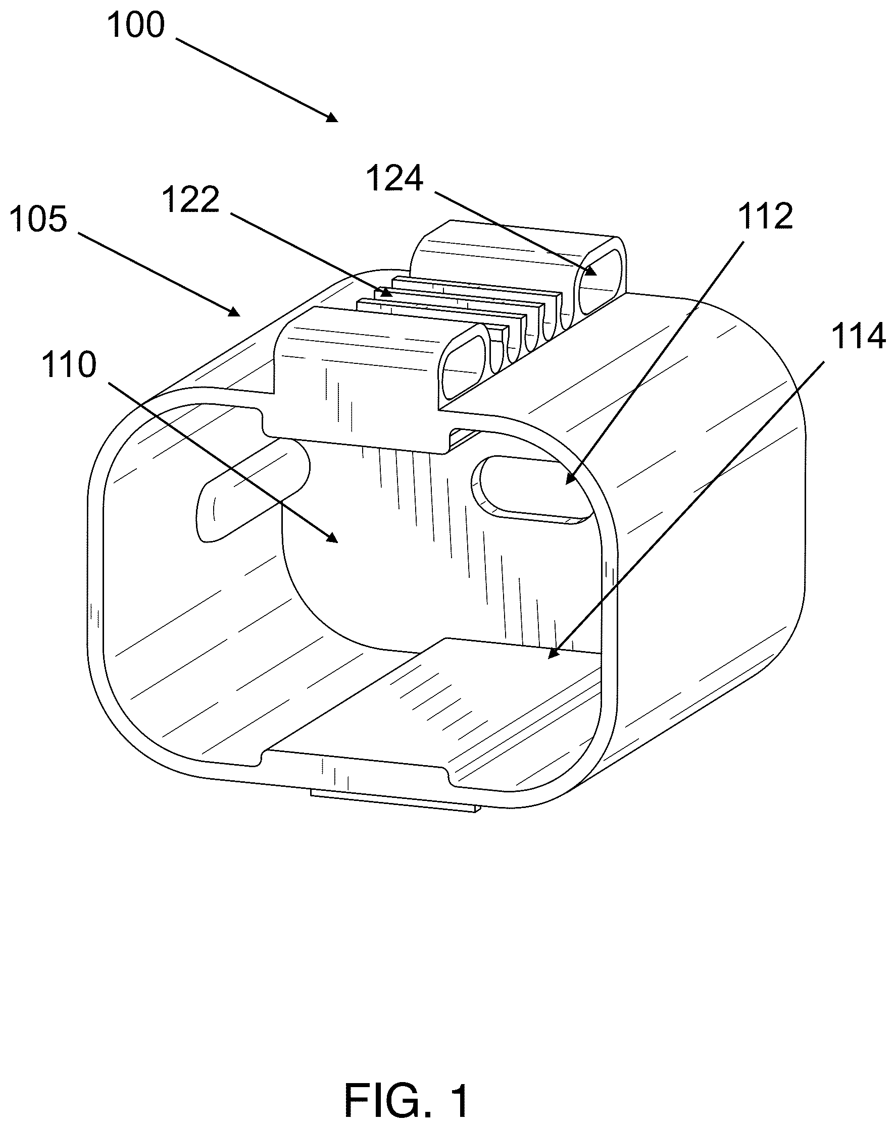 Patent US12308679 Figure 1 – System and method for tangle free phone charger cable organizer
