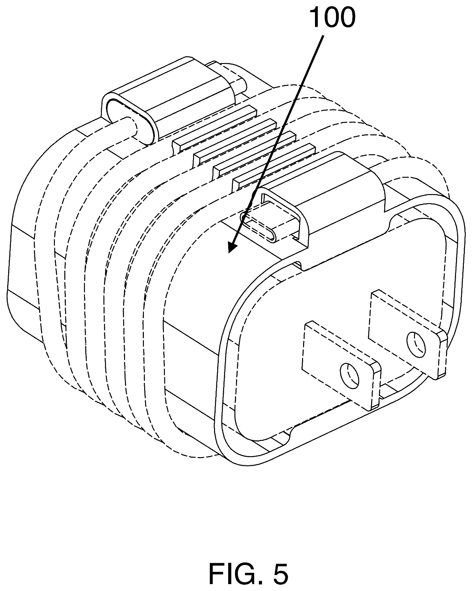 Patent US12308679 Figure 4 – System and method for tangle free phone charger cable organizer