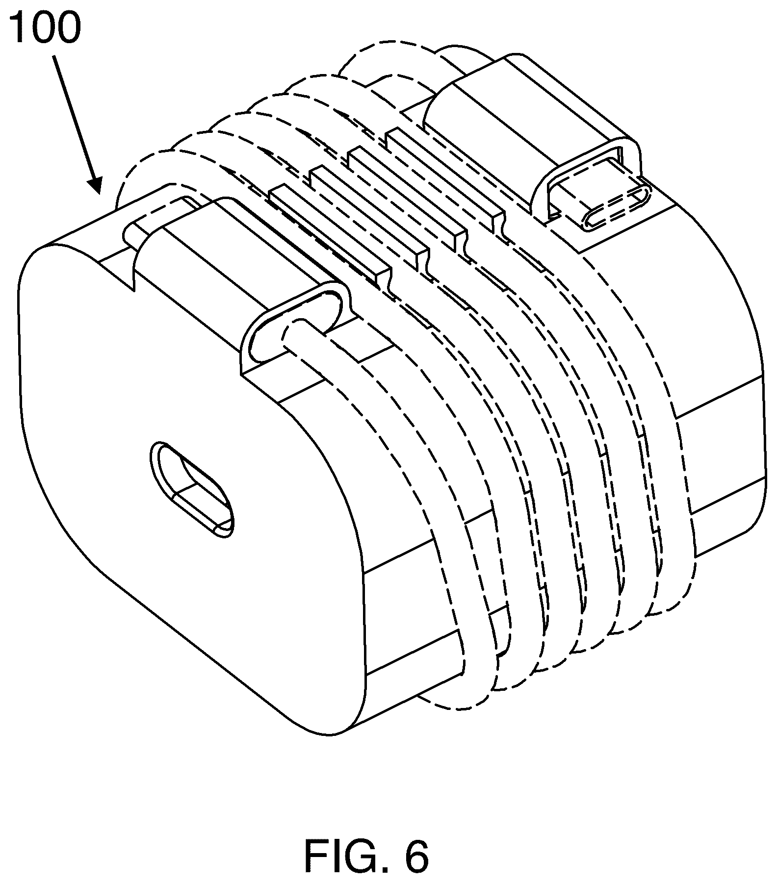 Patent US12308679 Figure 5 – System and method for tangle free phone charger cable organizer