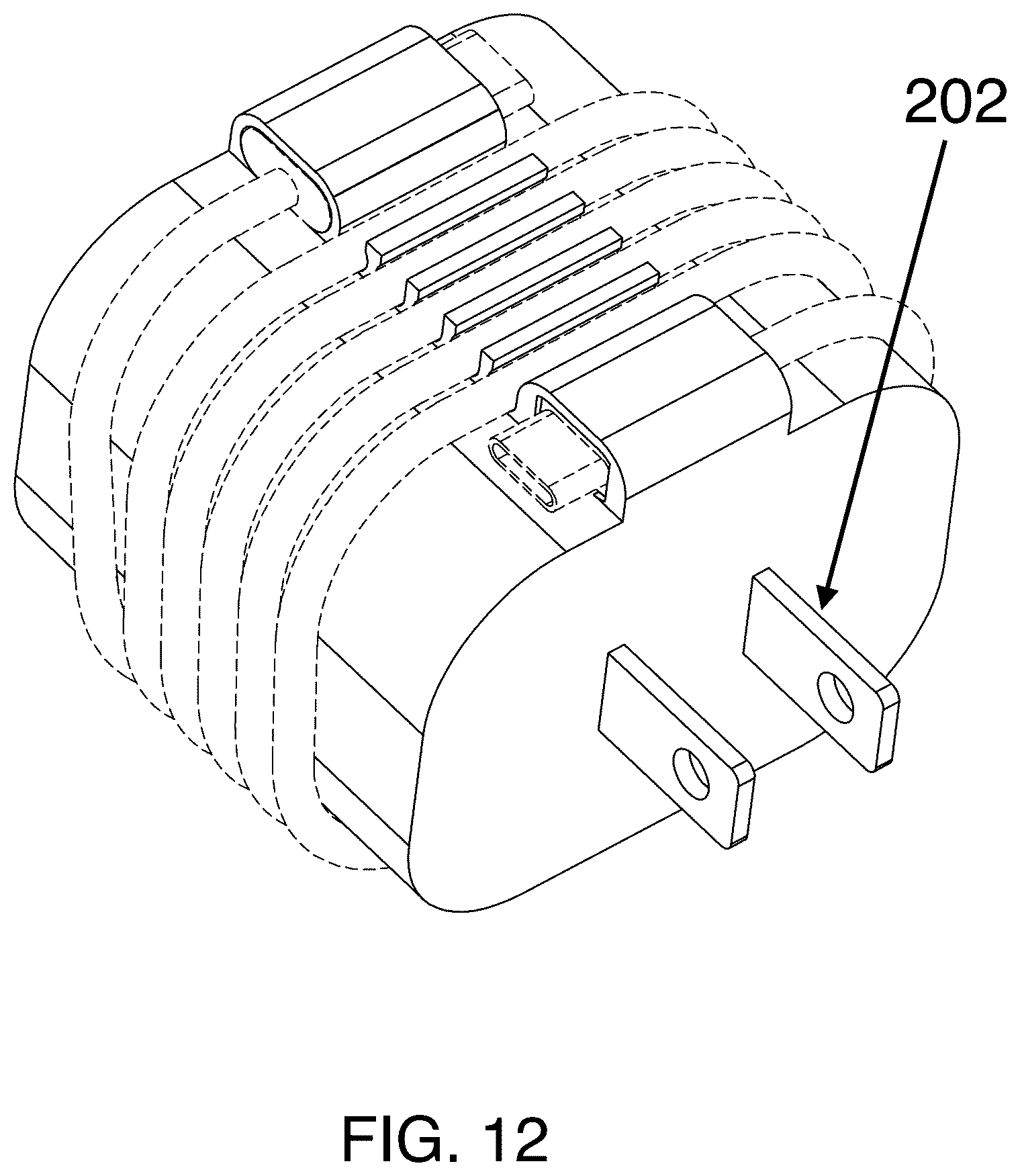 Patent US12308679 Figure 10 – System and method for tangle free phone charger cable organizer