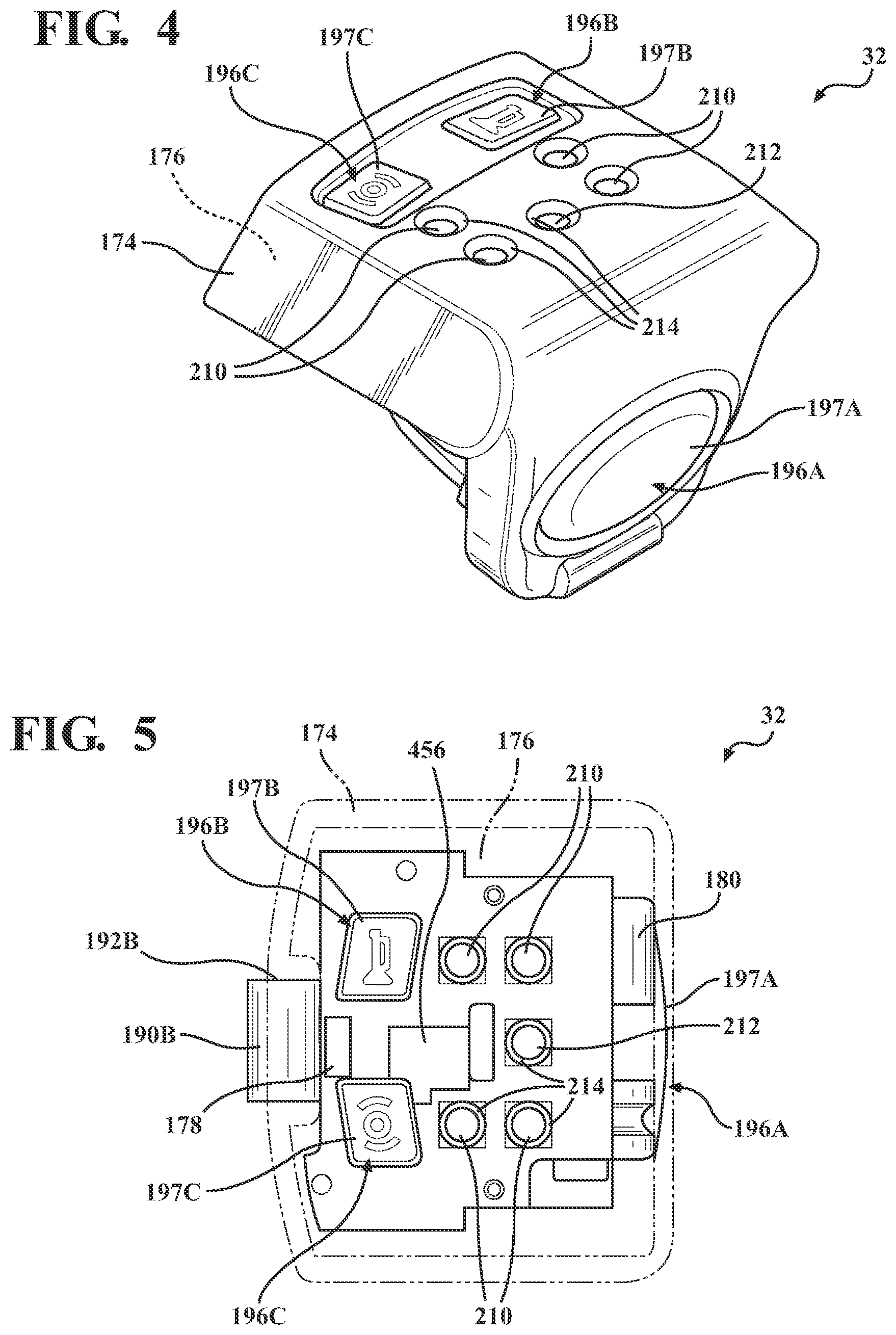 Patent US12308681 Figure 4 – On-board charging station for a remote control device