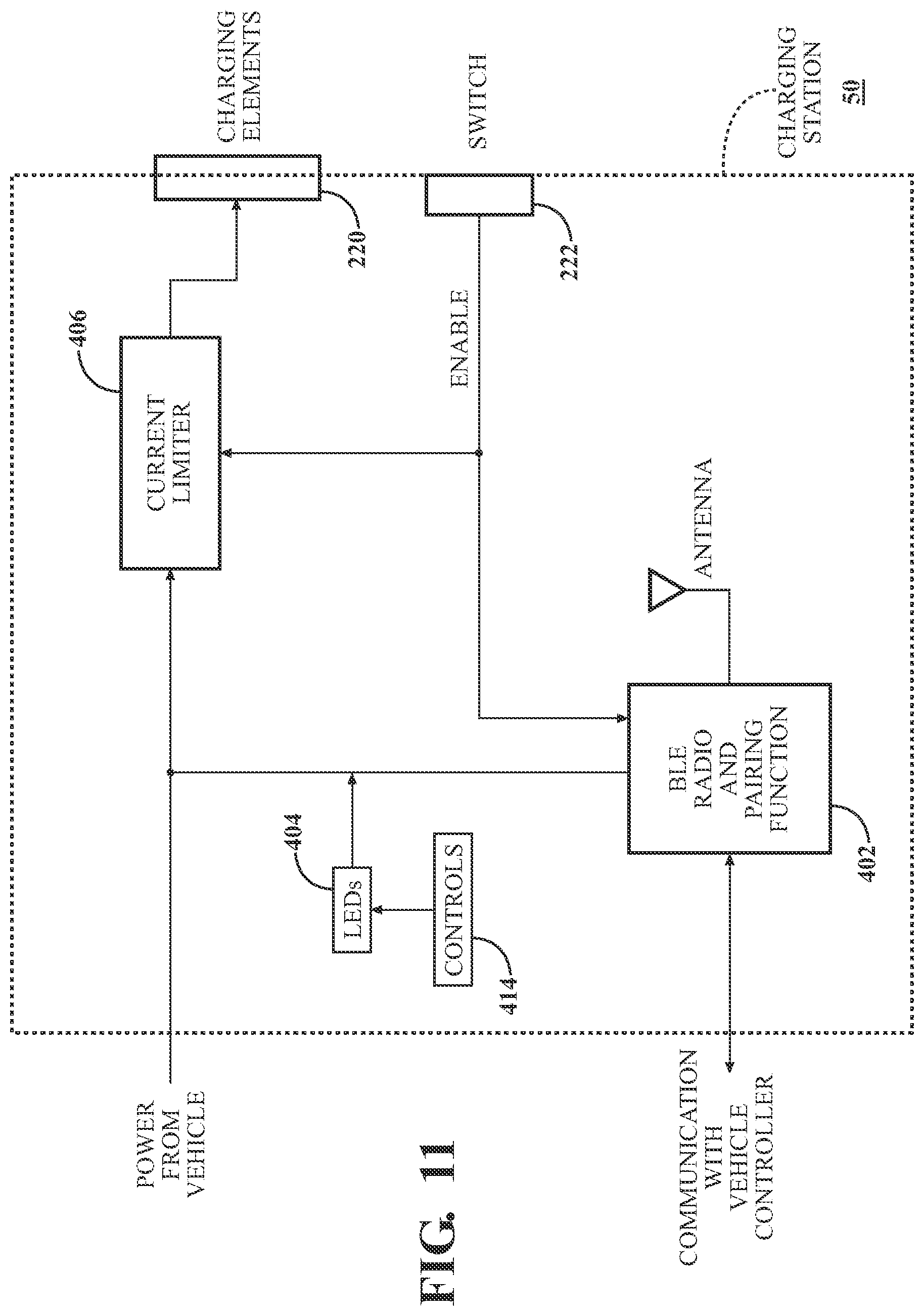 Patent US12308681 Figure 8 – On-board charging station for a remote control device
