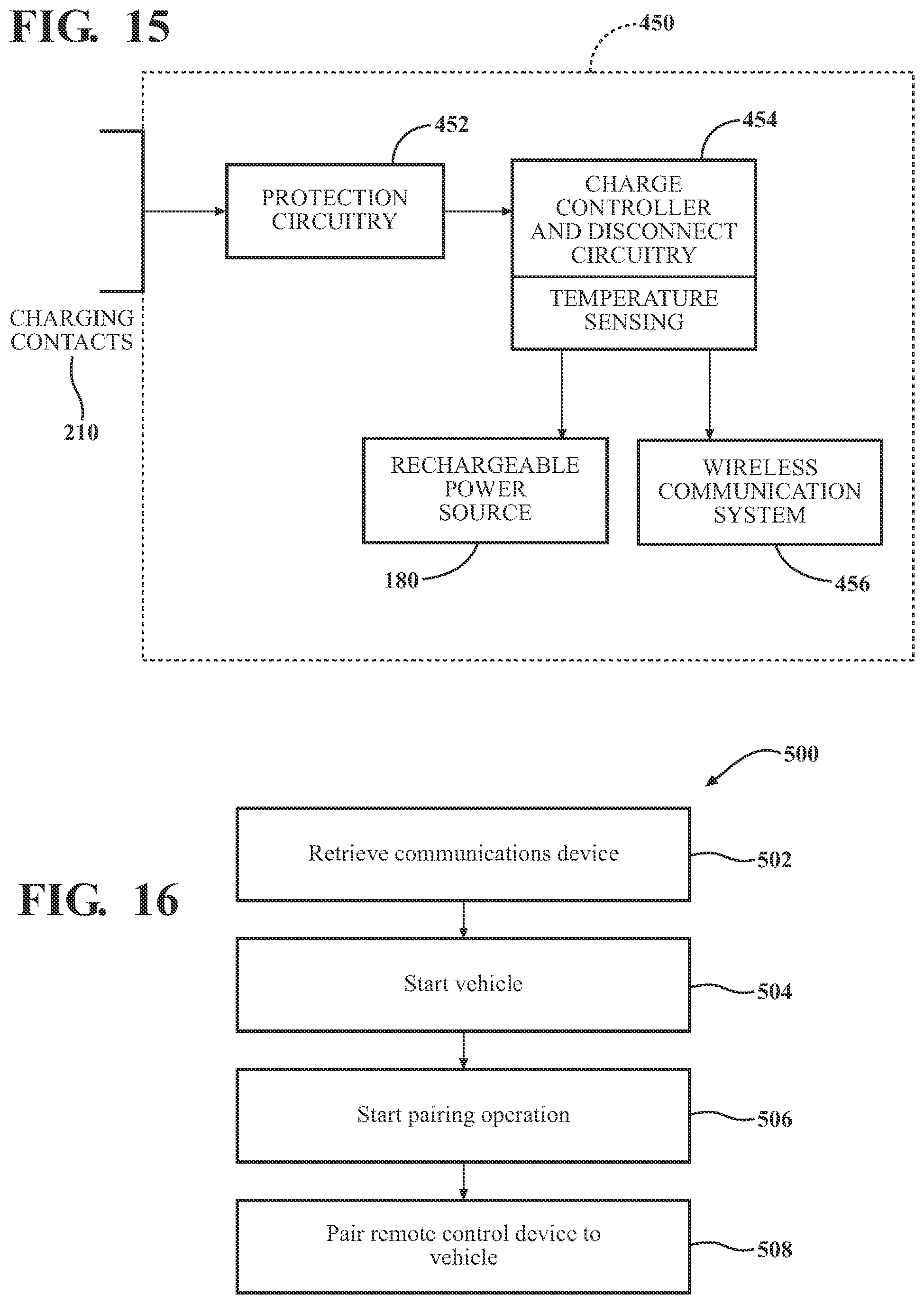 Patent US12308681 Figure 10 – On-board charging station for a remote control device