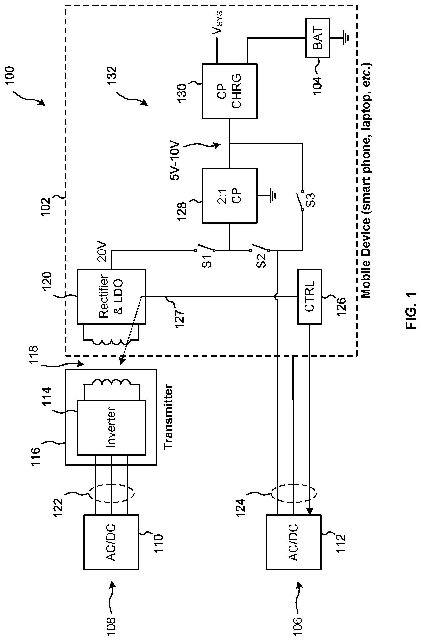 Patent US12308684 — Battery management infrastructure — Figure 1
